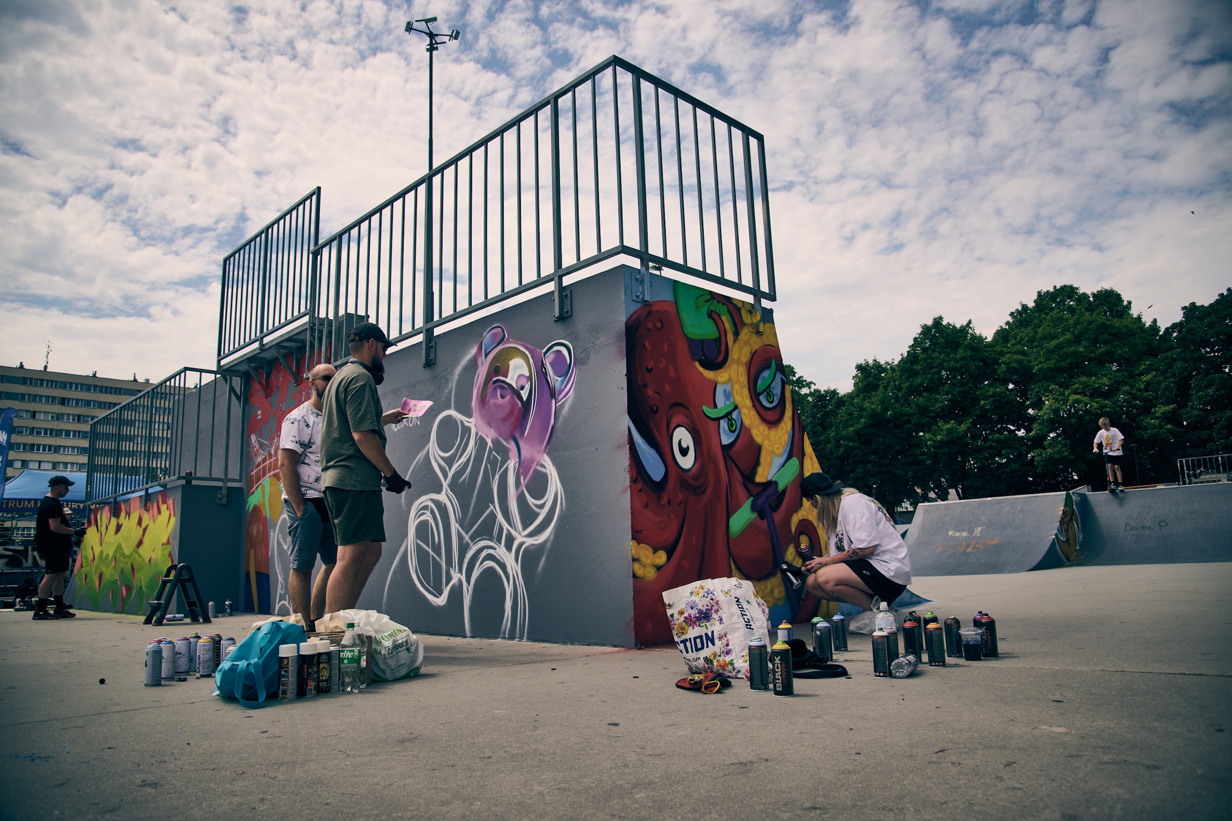 Fot. M. Buksa/ UM w Gliwicach Graffiti na placu Krakowskim