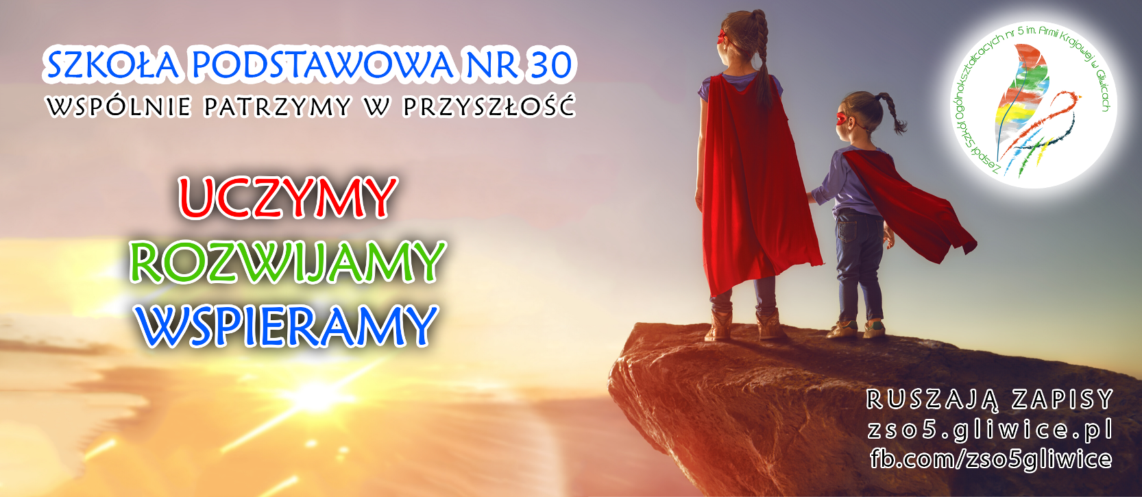 Plakat Szkoły Podstawowej nr 30 w ZSO nr 5