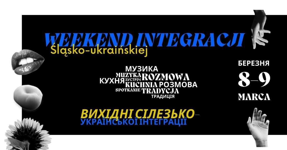 Grafika zapowiadająca weekend integracji śląsko-ukraińskiej