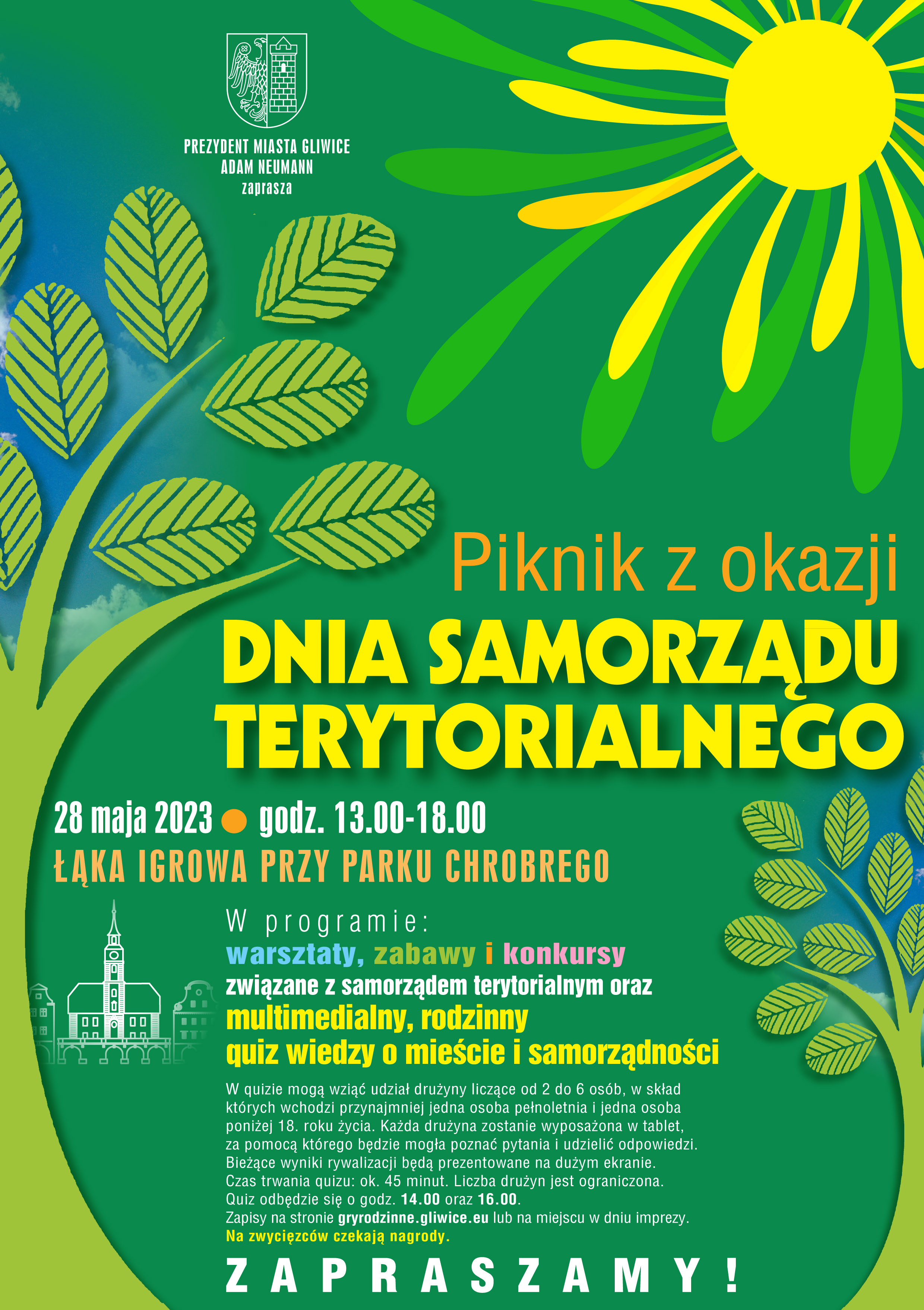 plakat Pikniku z okazji Dnia Samorządu Terytorialnego