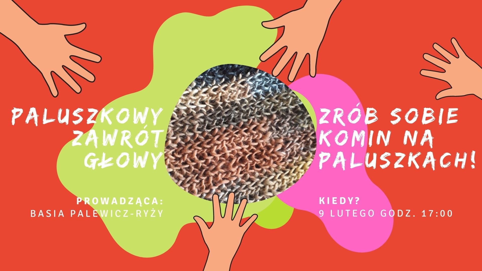 Grafika z fragmentem komina zapowiadająca warsztaty