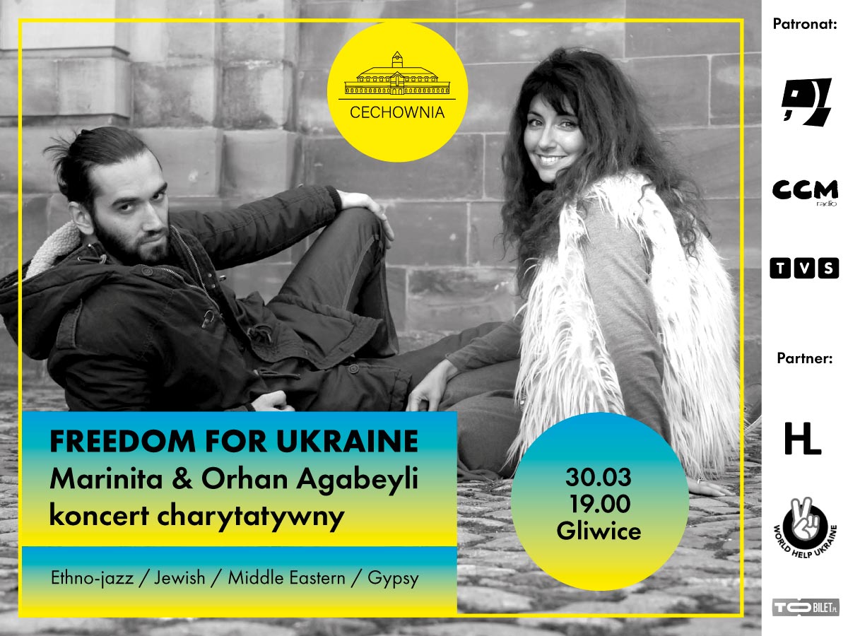 FREEDOM FOR UKRAINE! Marinita & Orhan Agabeyli KONCERT CHARYTATYWNY (ethno-jazz)