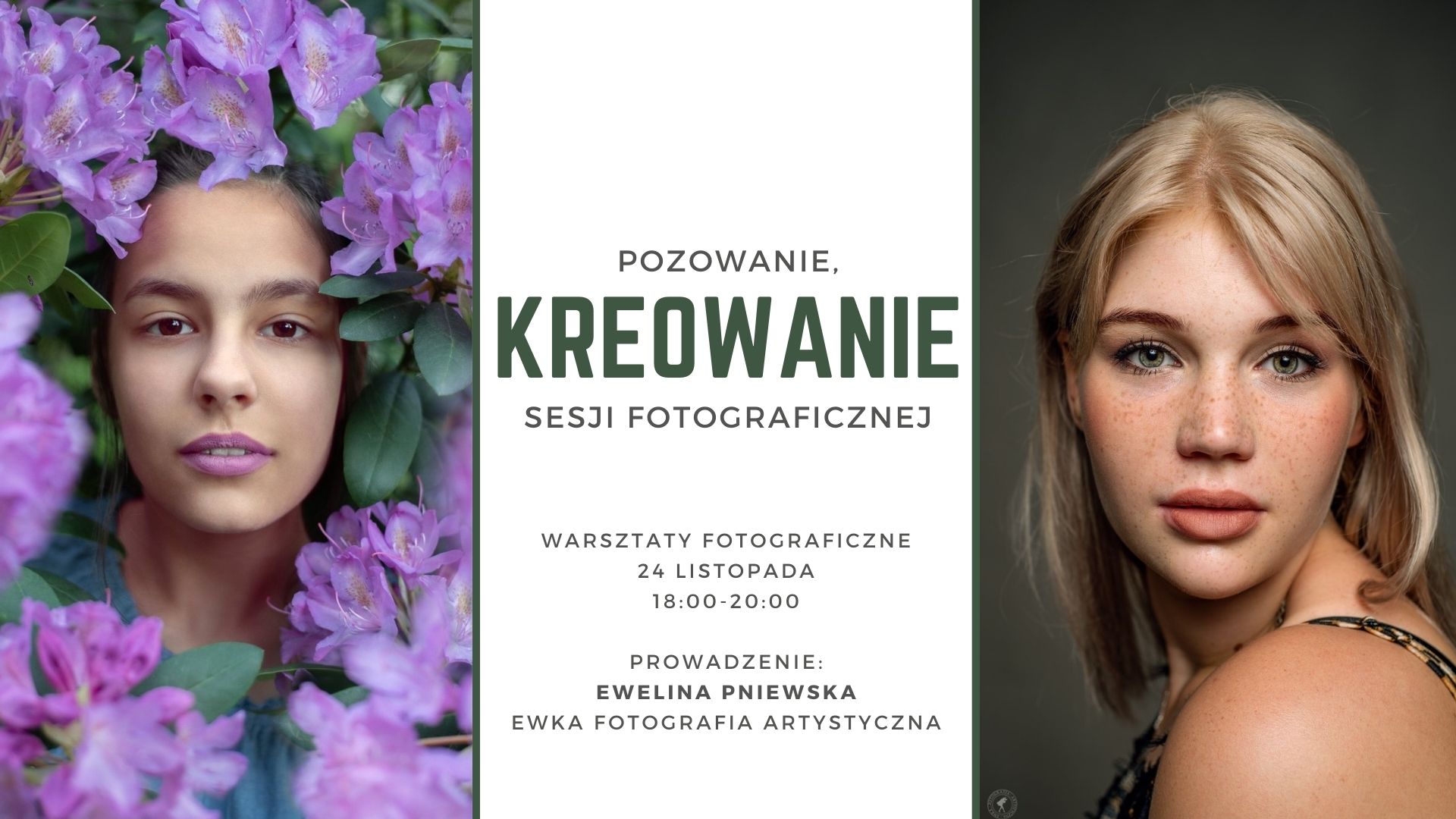 Grafika zapowiadająca warsztaty fotograficzne