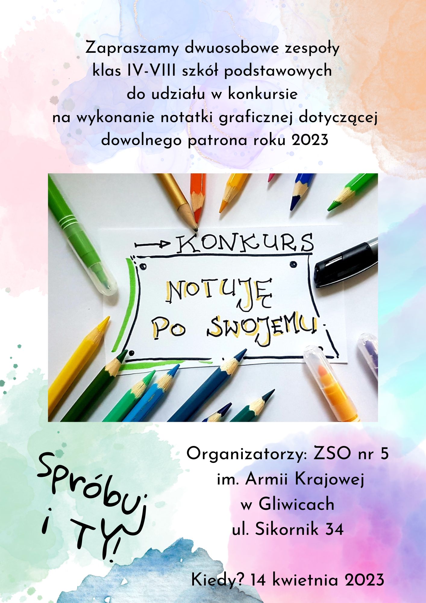 Plakat NOTUJĘ PO SWOJEMU