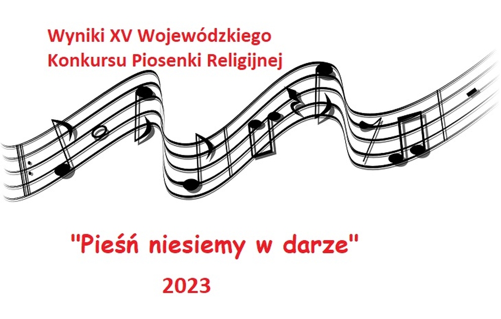 Grafika konkursu "Pieśń niesiemy w darze"