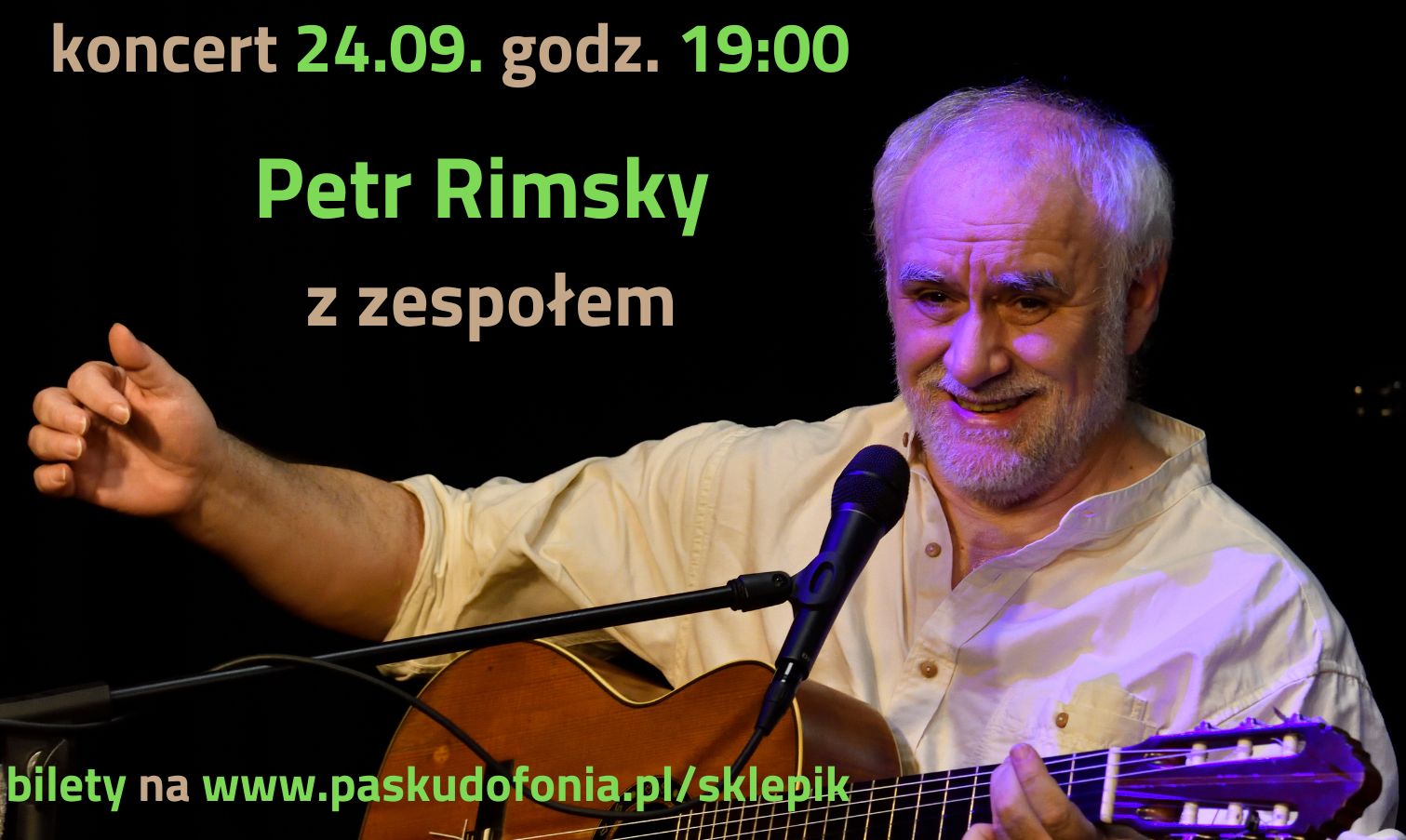 Koncert czeskiego barda Petra Rmskiego