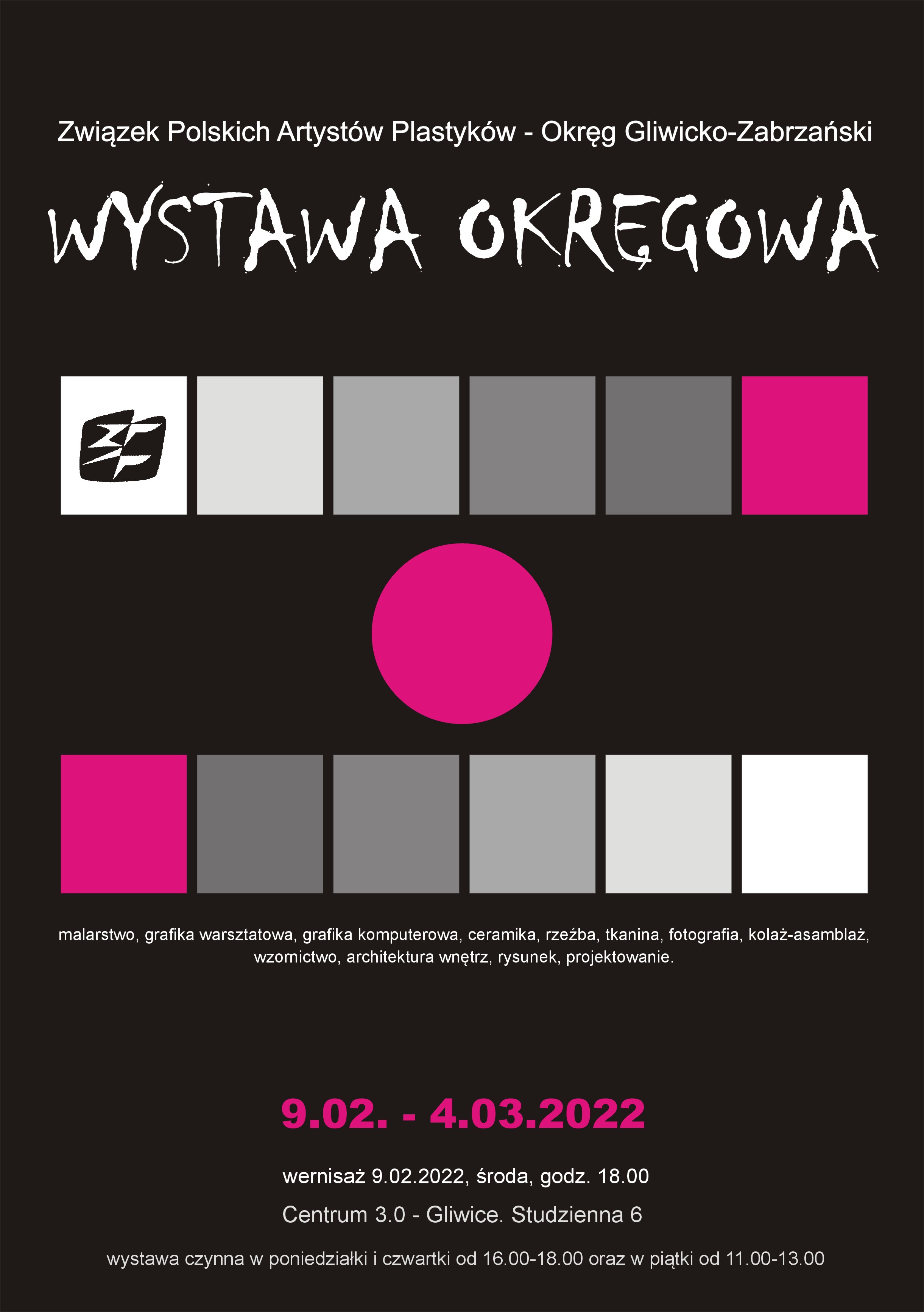 plakat wystawy /autor A.Zawisza-Kubicka/