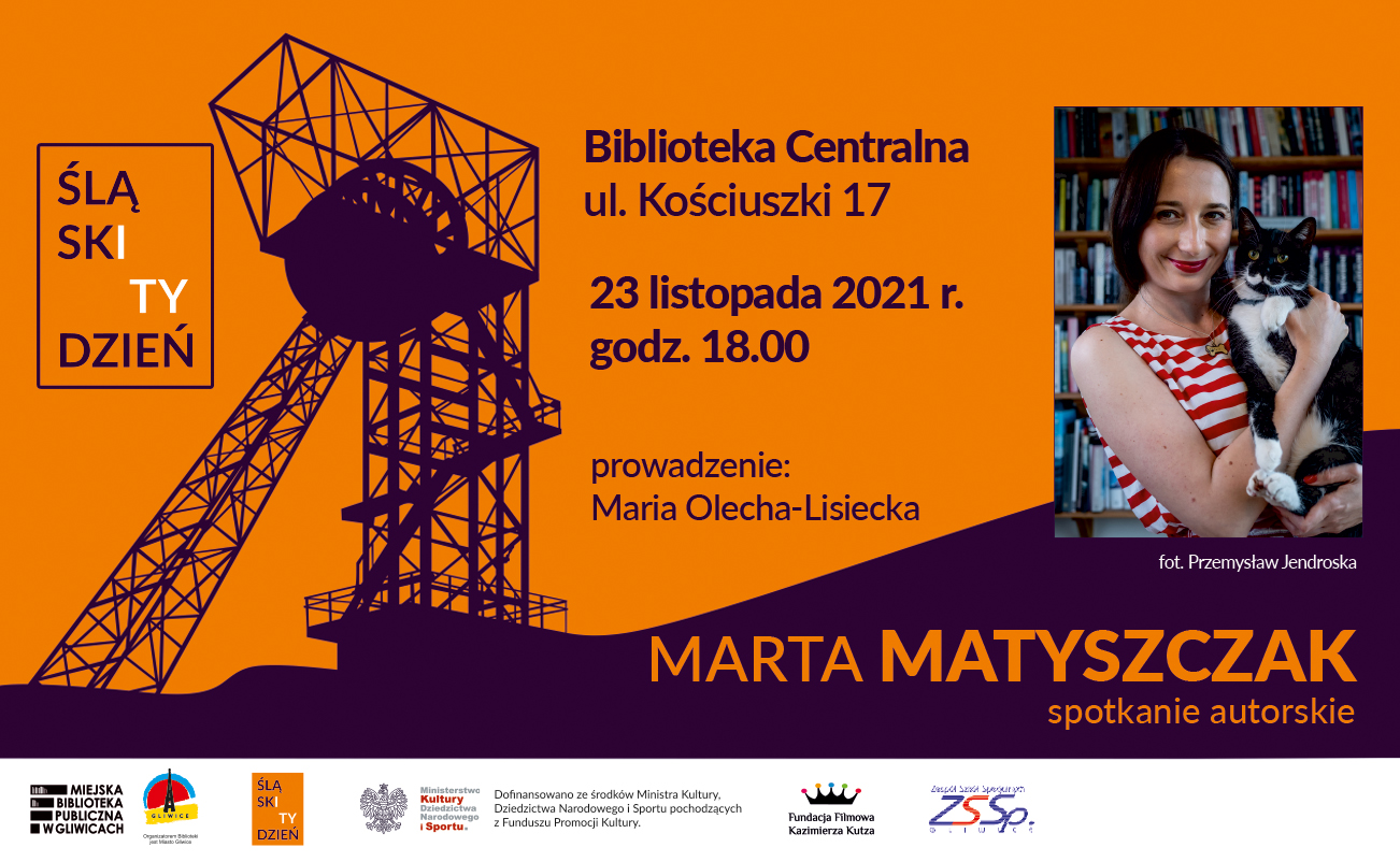 spotkanie autorskie z Martą Matyszczak, 23 listopada, godz. 18.00, Biblioteka Centralna