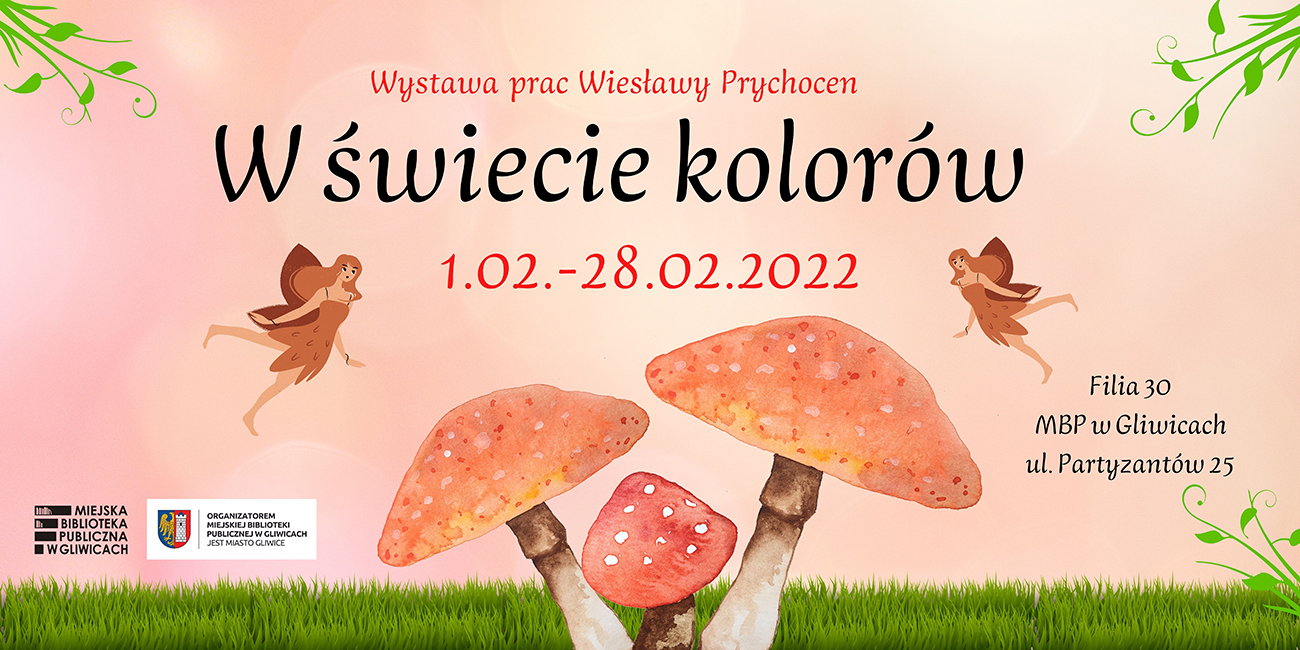 W ŚWIECIE KOLORÓW – wystawa obrazów Wiesławy Prychocen