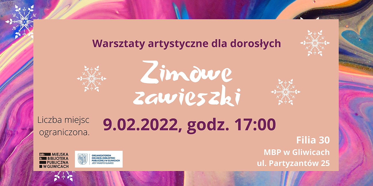 Filia nr 30 Miejskiej Biblioteki Publicznej zaprasza na warsztaty pt. "Zimowe zawieszki".