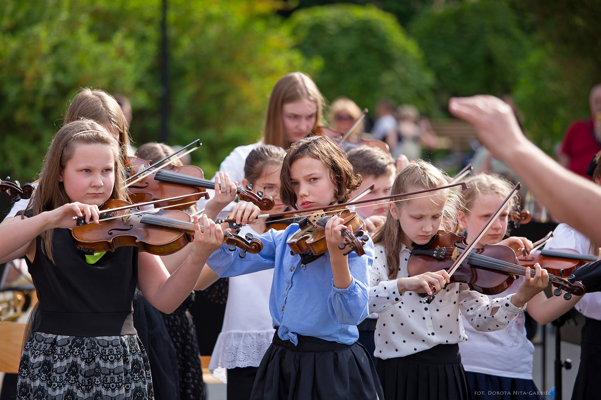 Koncert uczniów PSM w Parku Mickiewicza