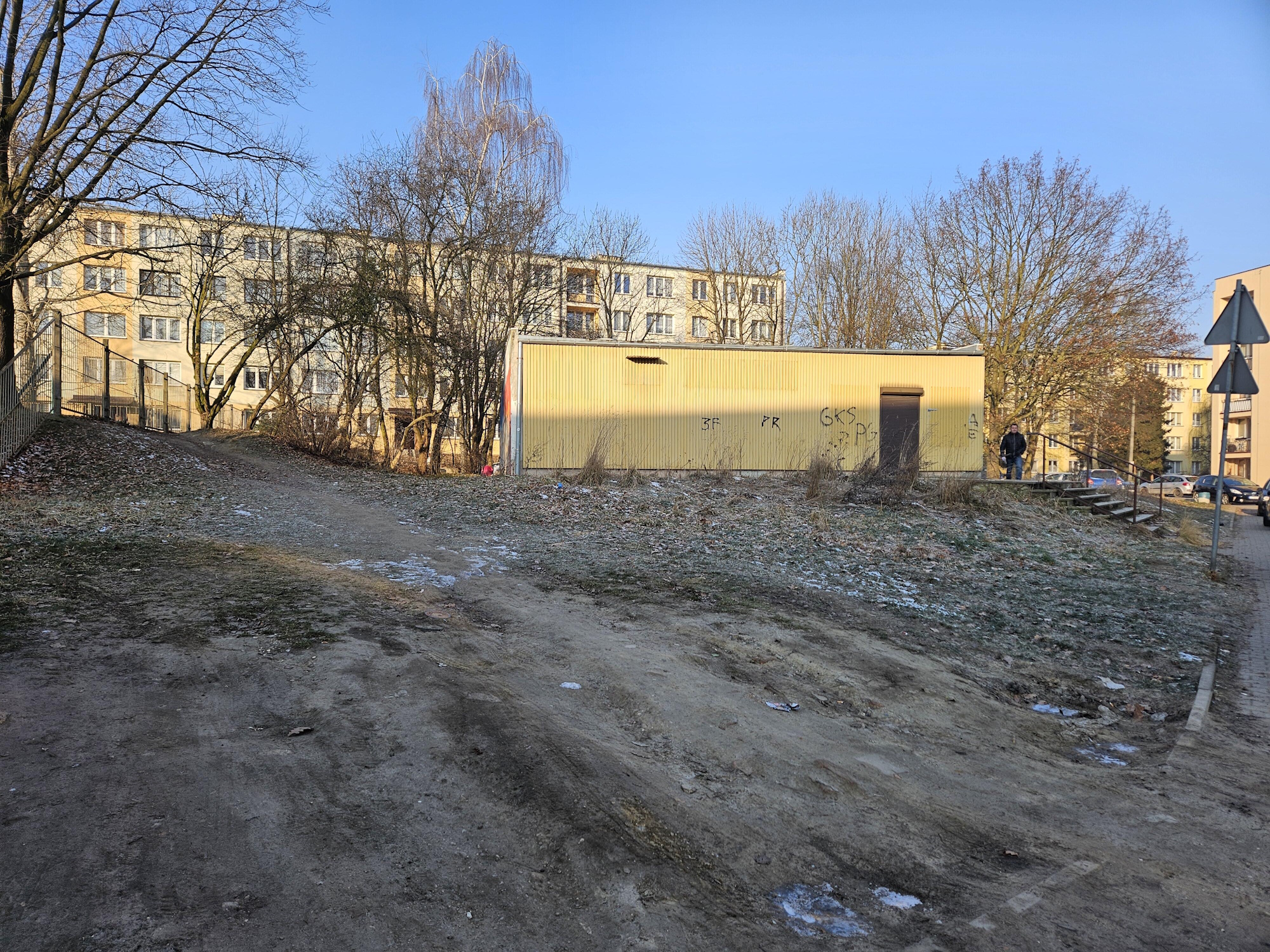 Obecny budynek na górce