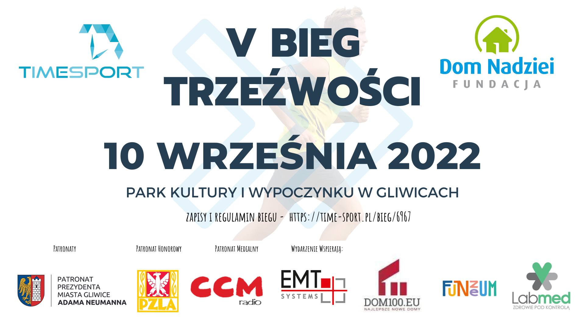 Plakat promujący V Bieg Trzeźwości