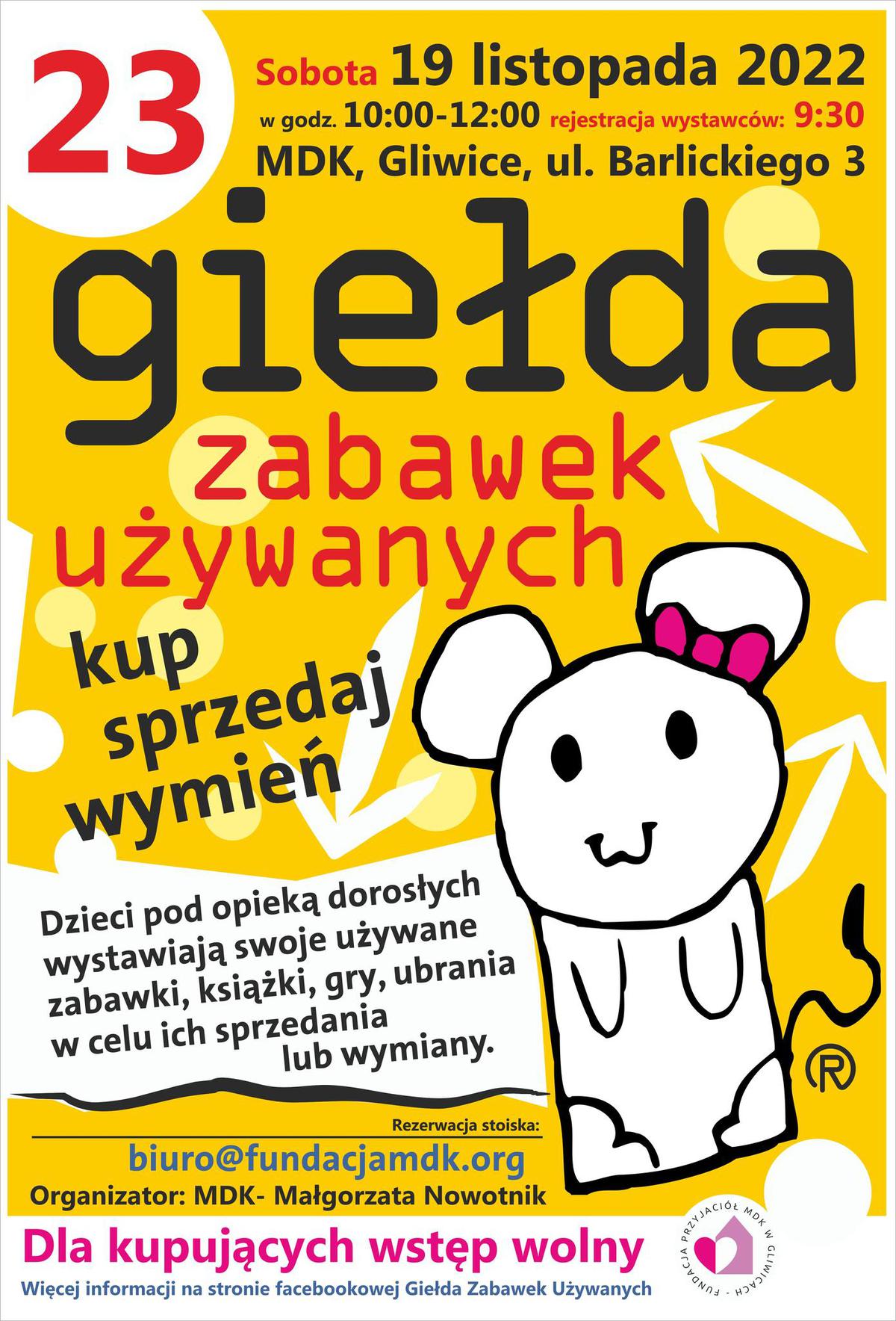 Plakat promujący wydazrenie