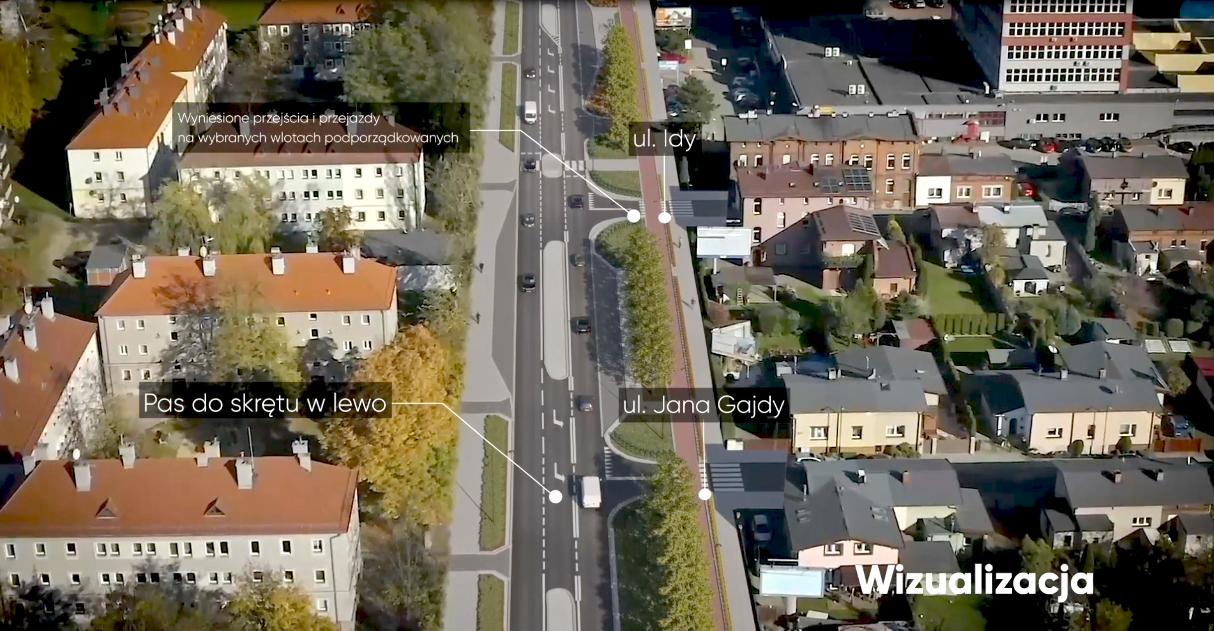 Przebudowana jezdnia i skrzyżowania, niemal 3 kilometry wydzielonej drogi rowerowej, nowe chodniki, przystanki i oświetlenie – tak po zakończeniu inwestycji zmieni się ulica Chorzowska