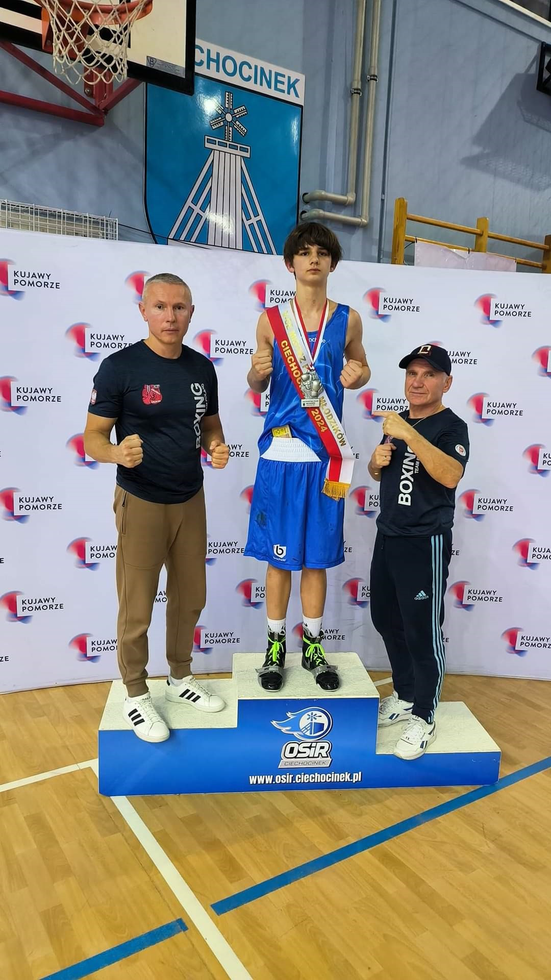 Oliwier na podium