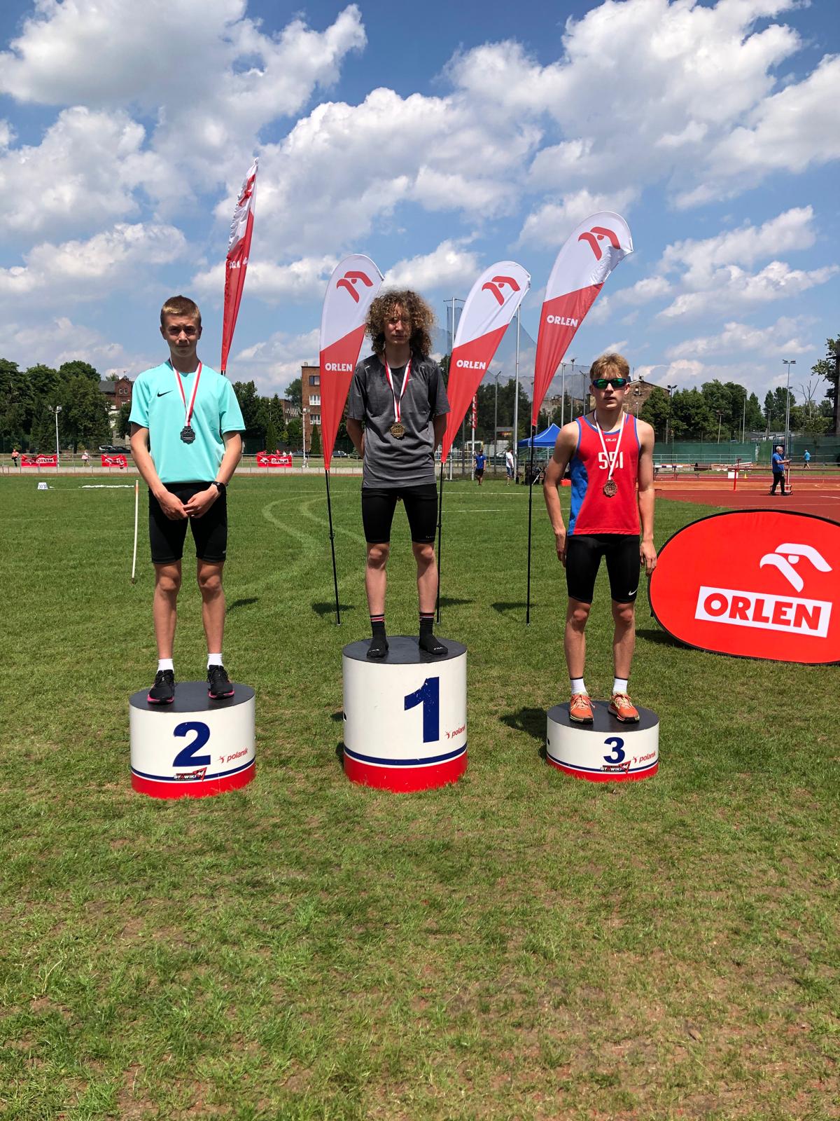 Franciszek Mazik na 3. miejscu podium