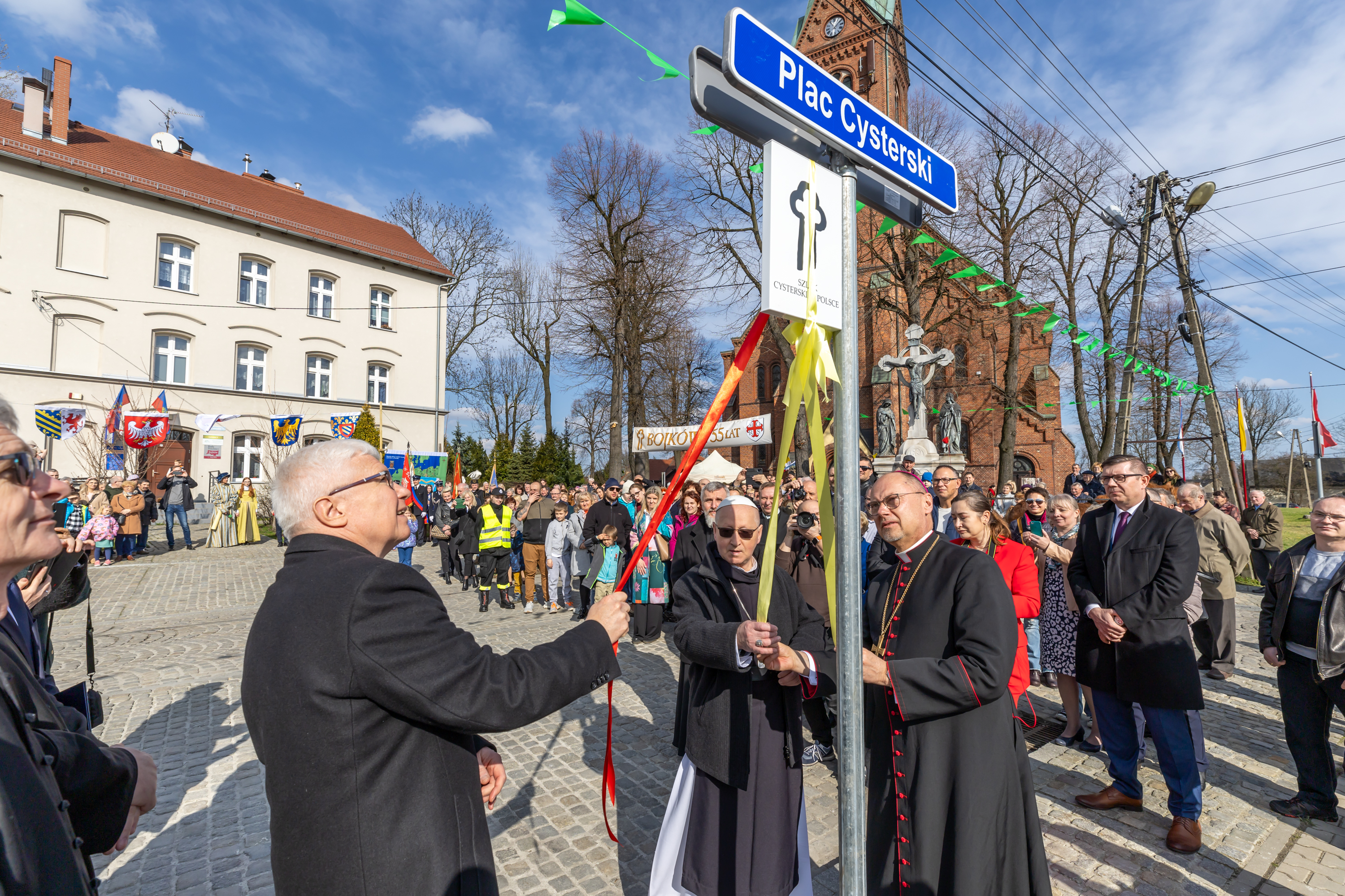 odsłonięcie tablicy Placu Cysterskiego