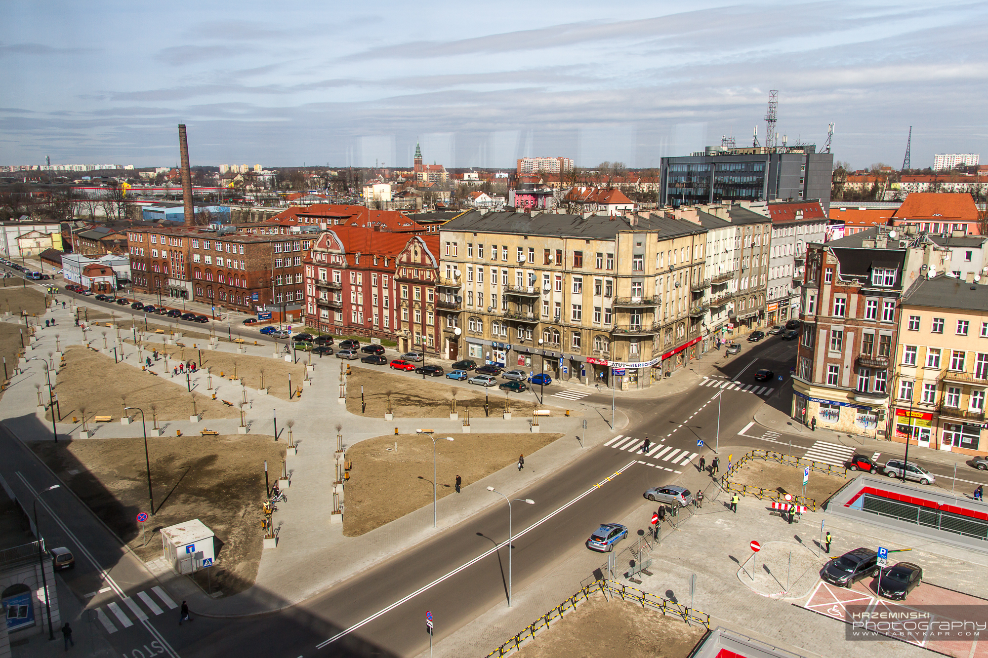 skwer Europejski nad DTŚ, przed przebudową