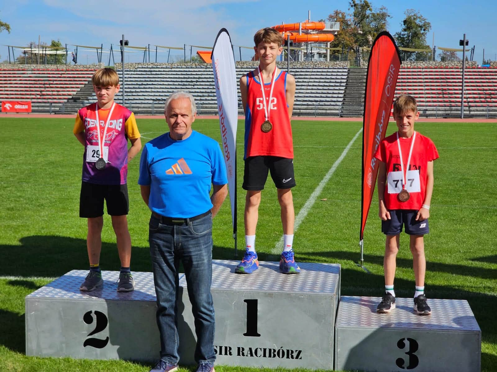 Mieszko Bryk na podium