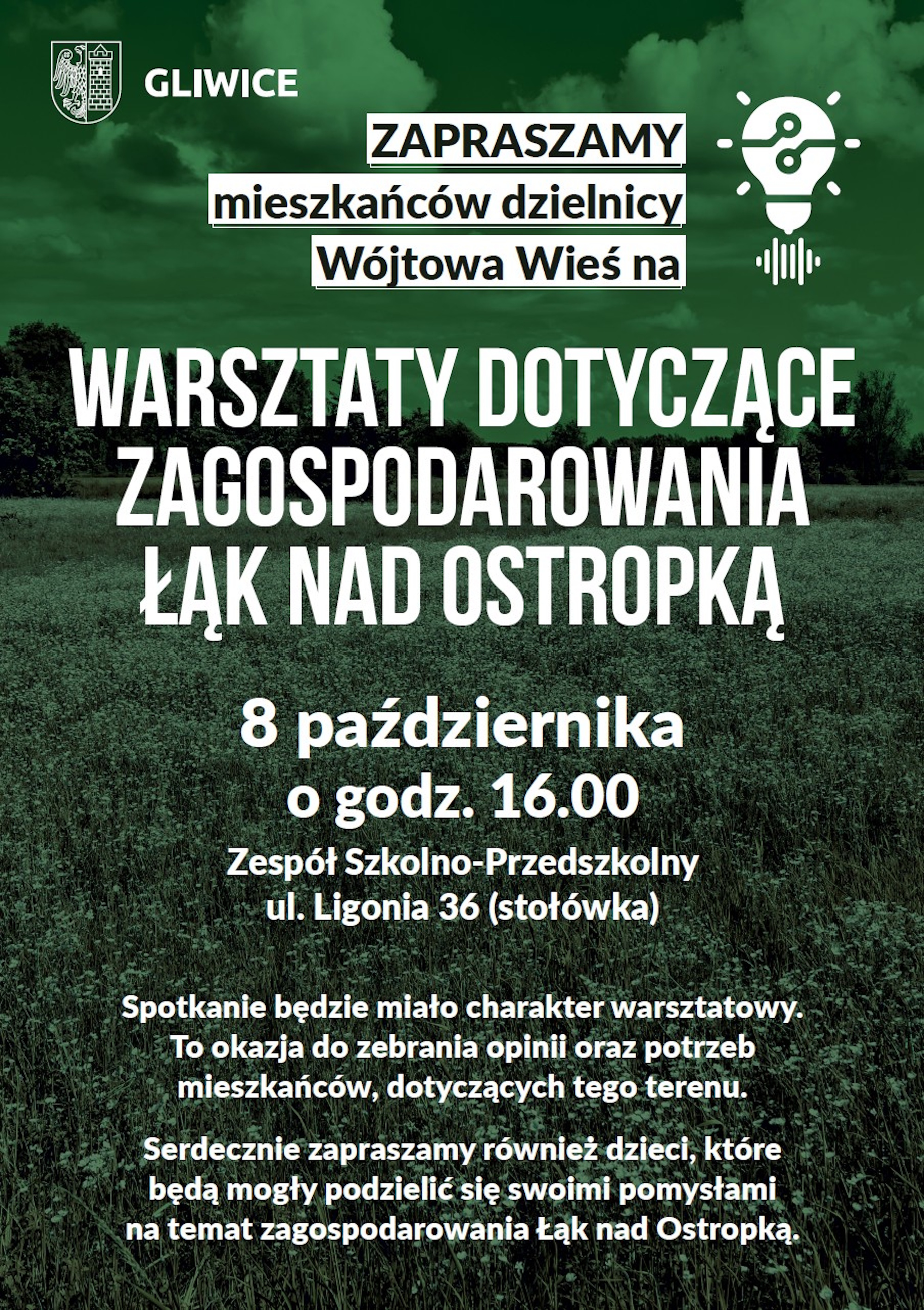 Plakat z treścią