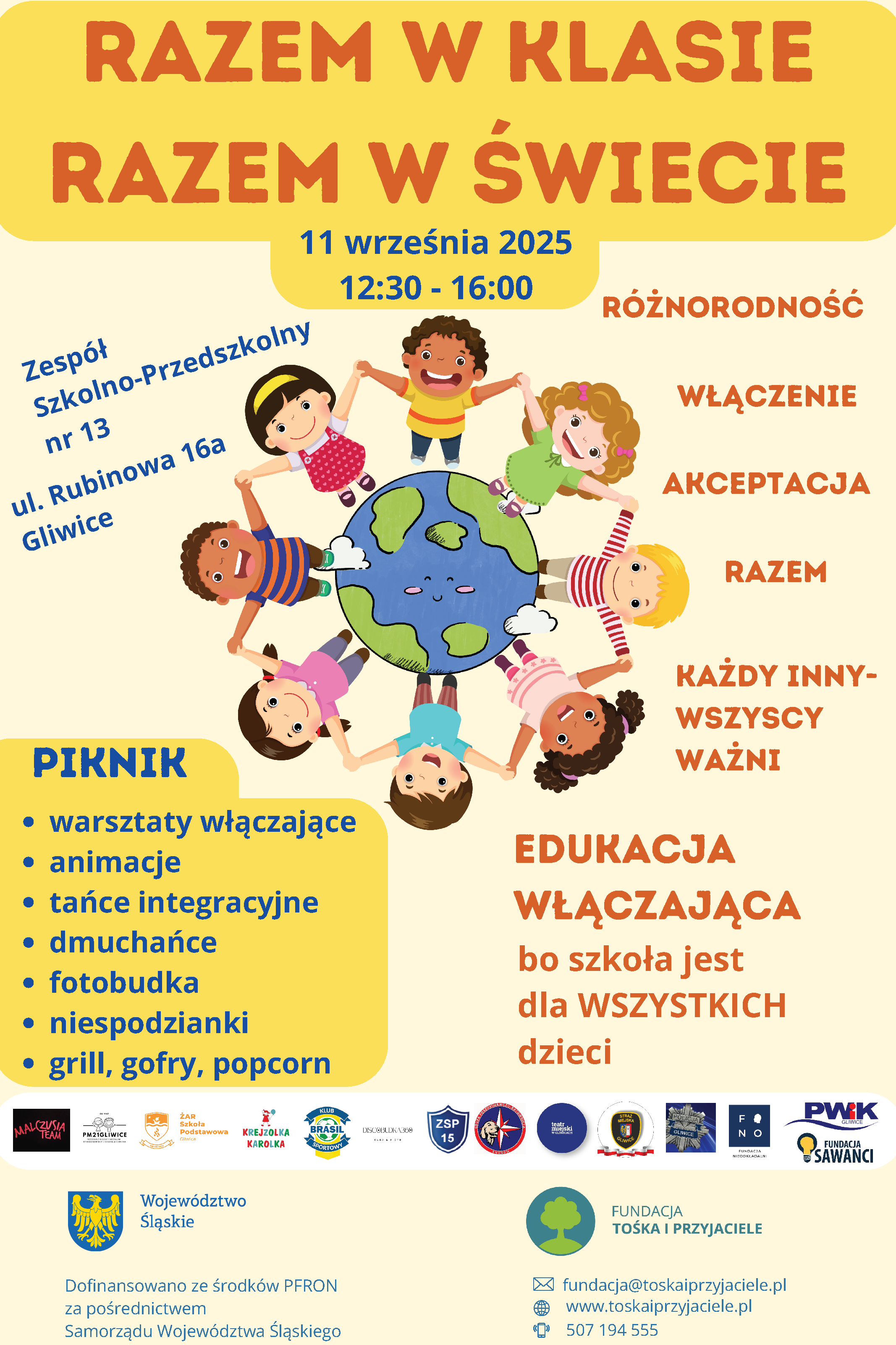 źródło: Fundacja Tośka i Przyajciele Plakat wydarzenia