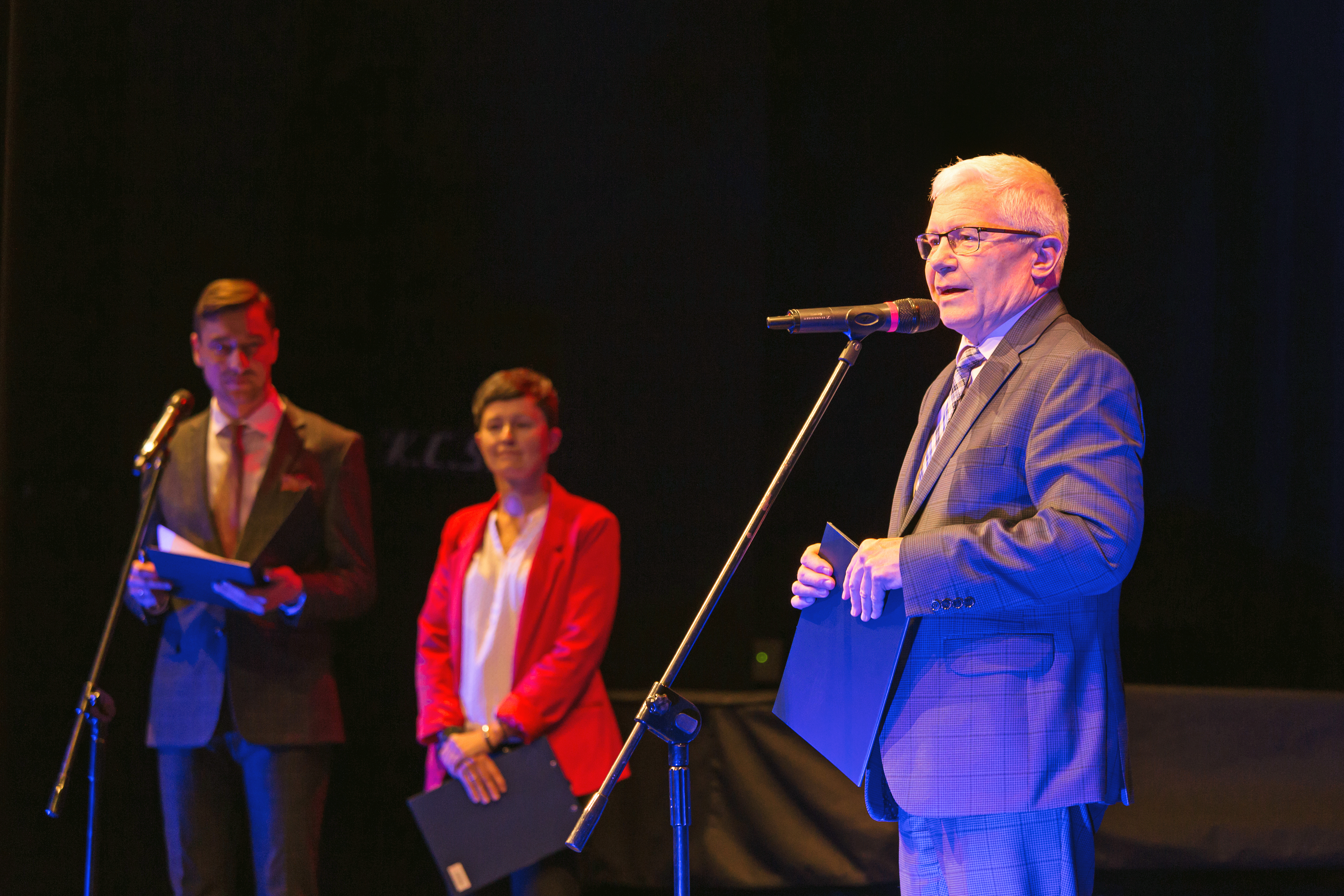 prezydent Neumann podczas przemówienia