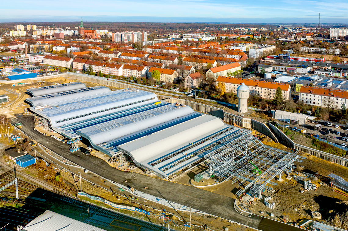 zdjęcie Centrum Przesiadkowego w budowie