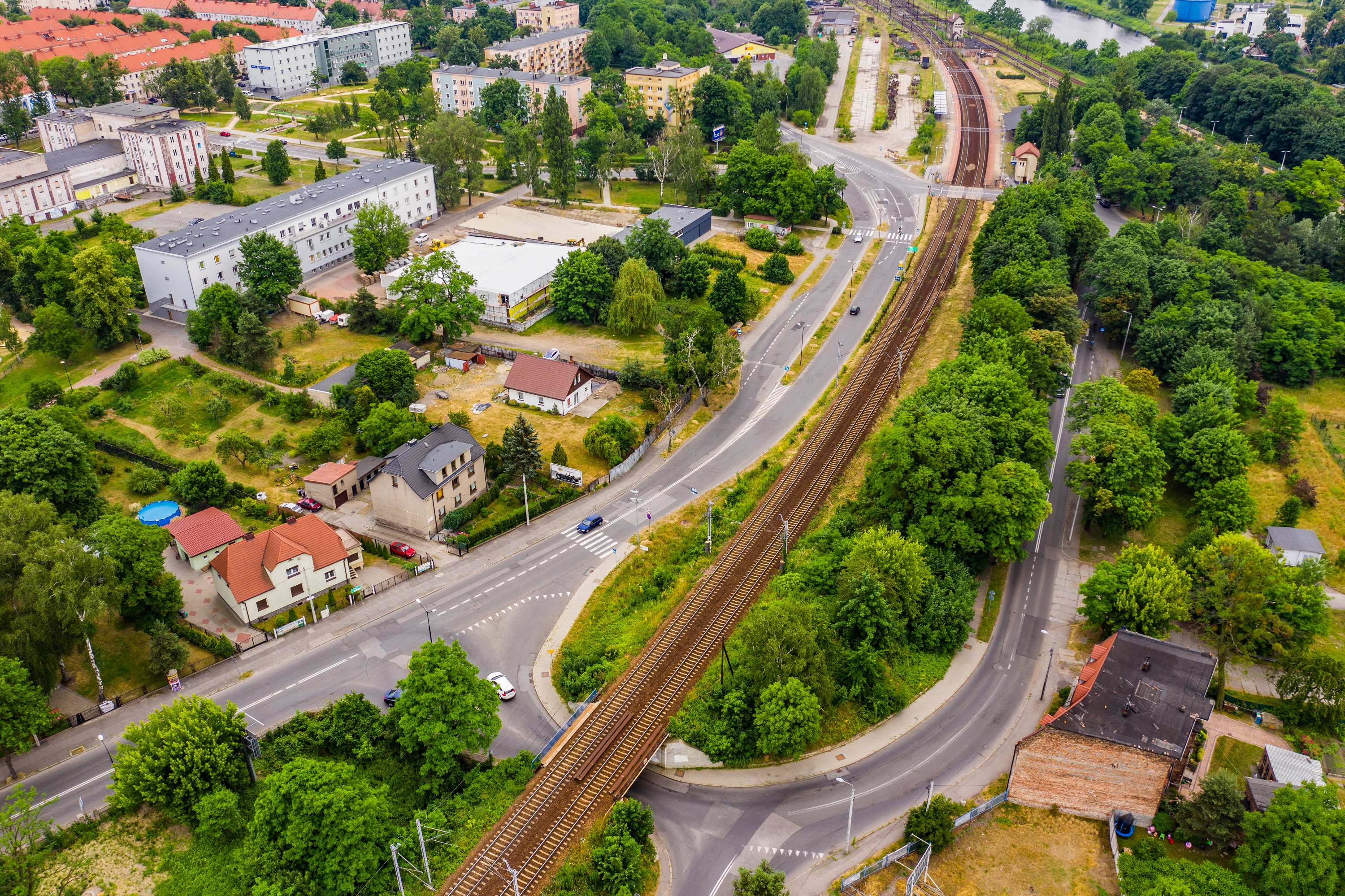 Teren przysżłych prac w Łabędach