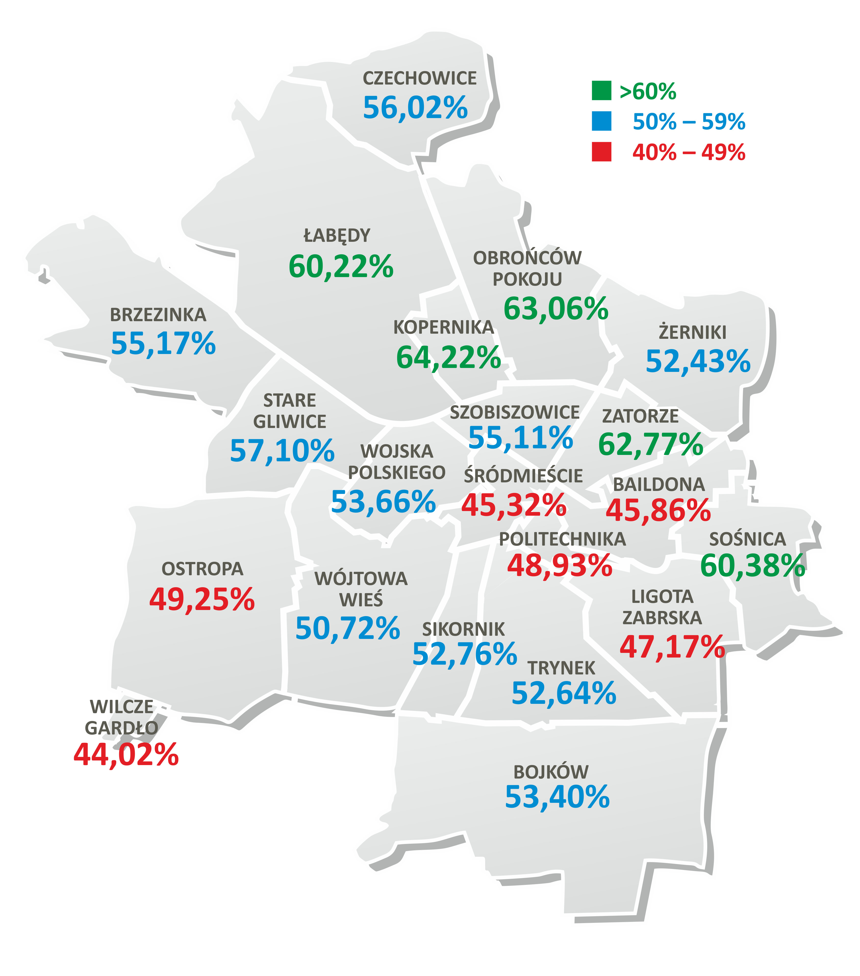 mapka ze spisem powszechnym