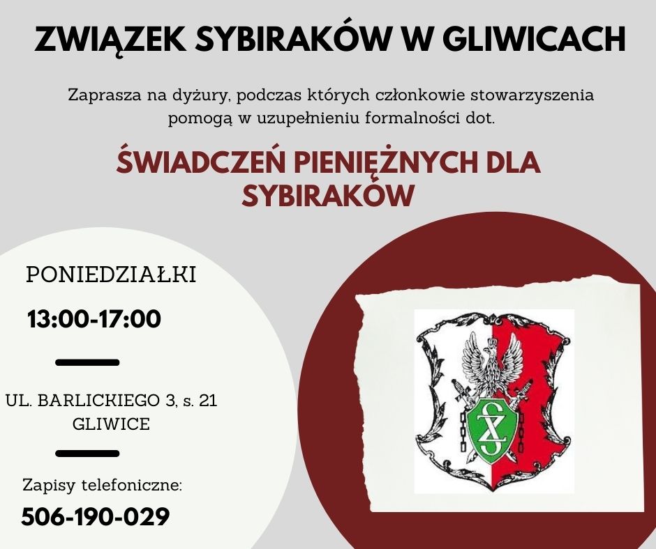 plakat Związku Sybiraków