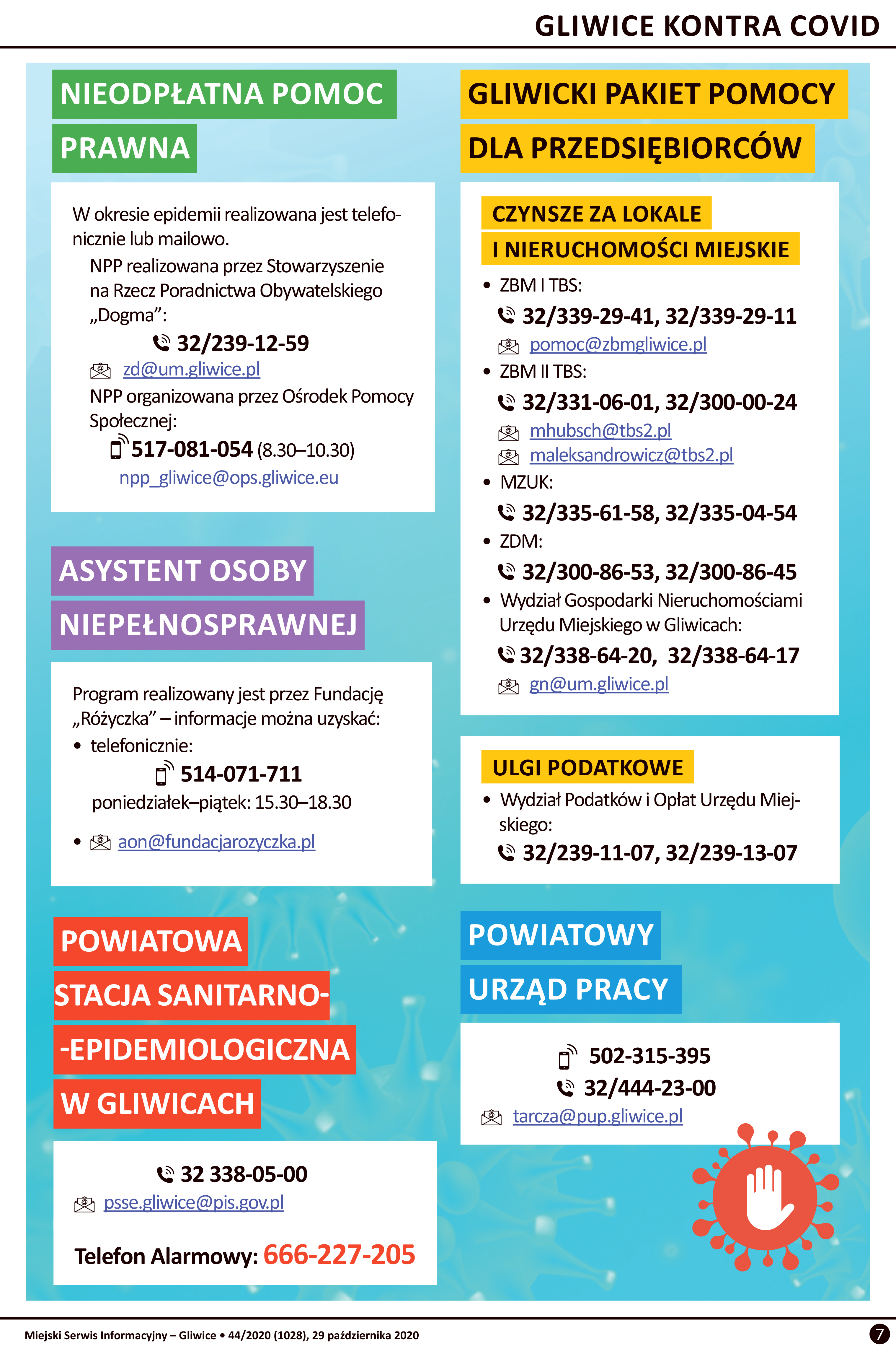 tabelka 2 z numerami telefonów. Treść dostępna w załączniku w dokumencie pdf