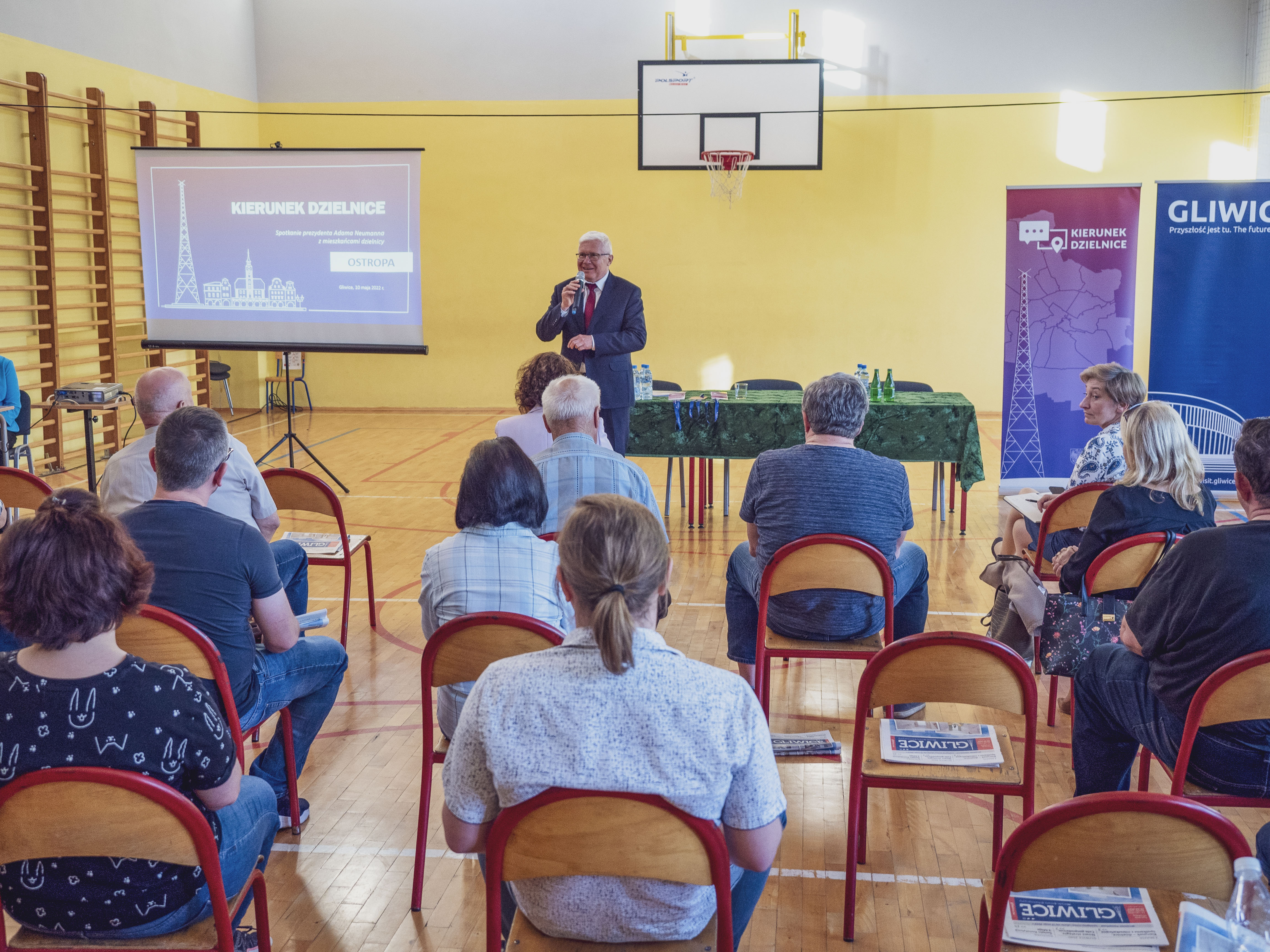 Prezydent Gliwic na spotkaniu z mieszkańcami Ostropy