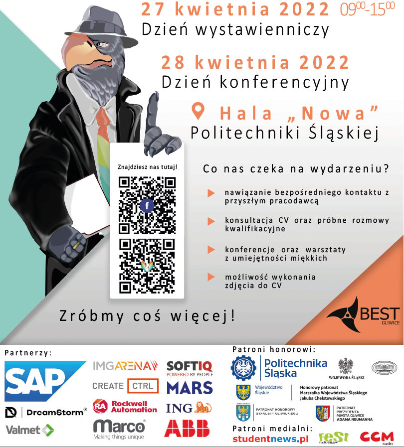 plakat międzywydziałowych targów Open Career Days 2022