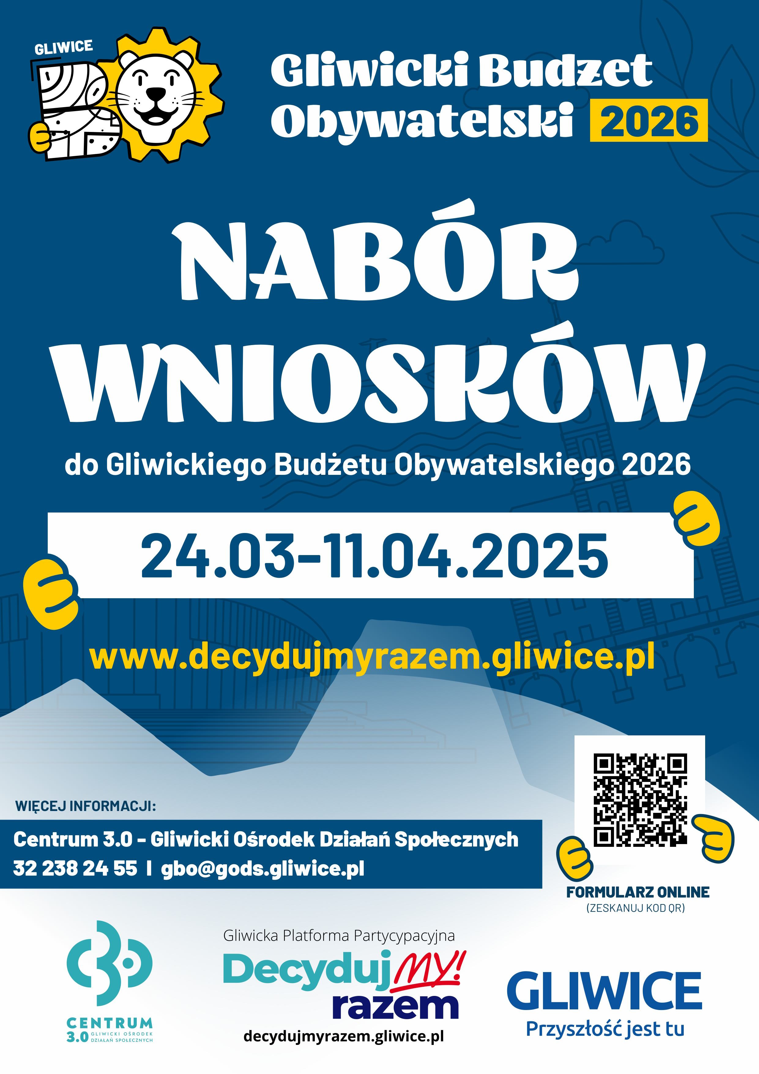 Plakat reklamujący nabór wniosków