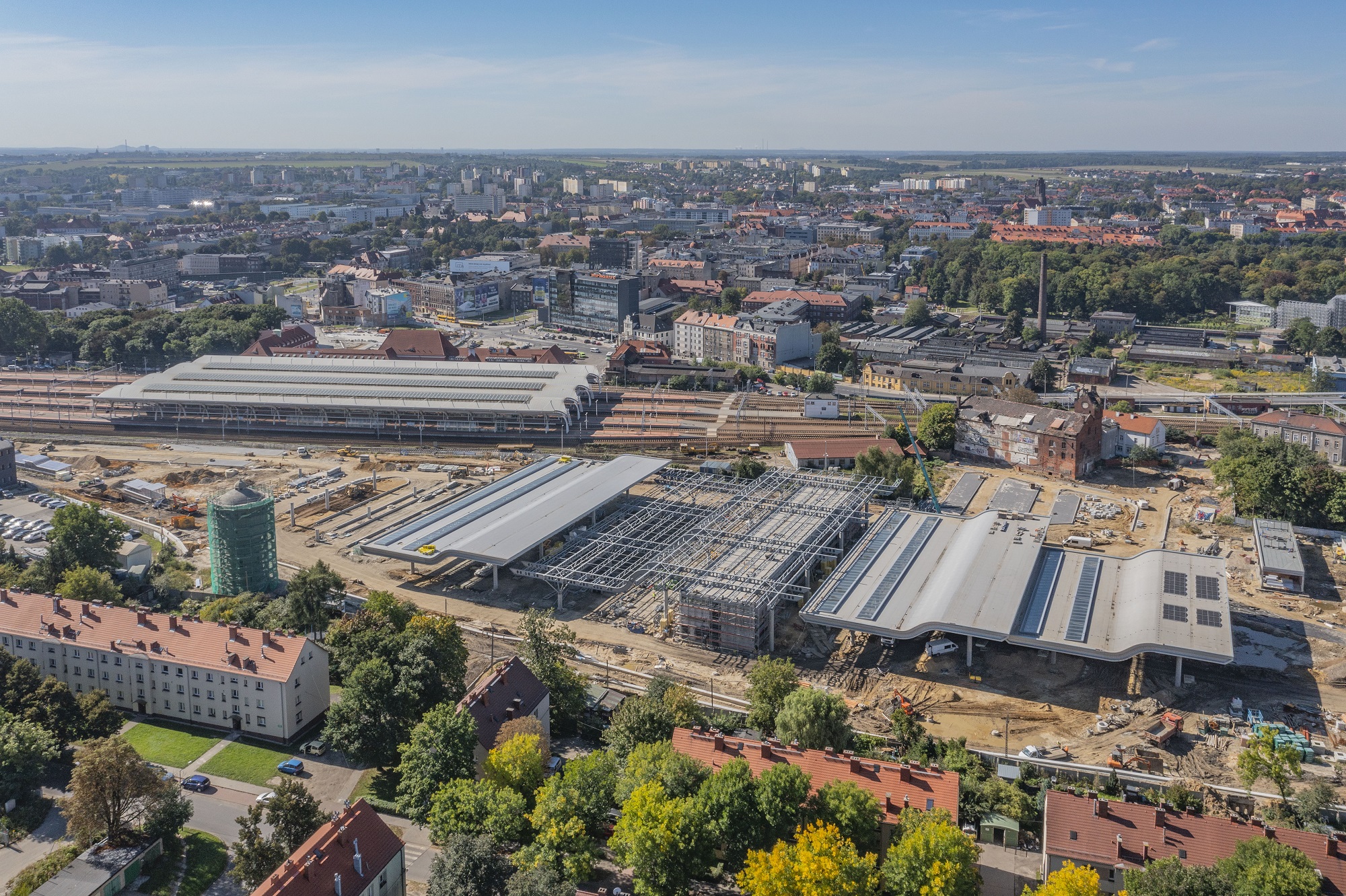 Budowa Centrum Przesiadkowego z lotu ptaka