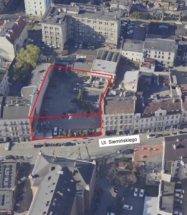 Miejsce na parking przy ul. Siemińskiego