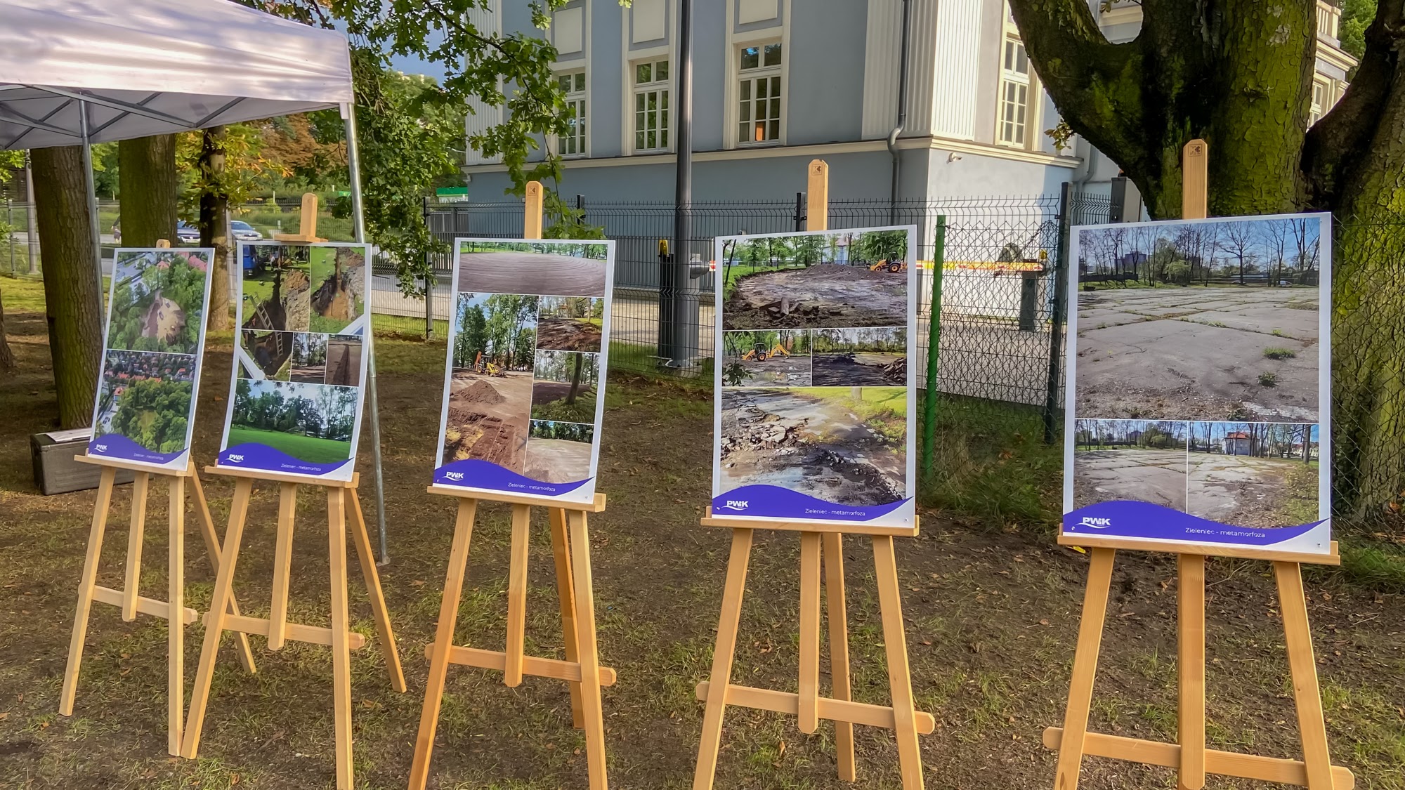 wystawa towarzysząca otwarciu zieleńca przy rybnickiej