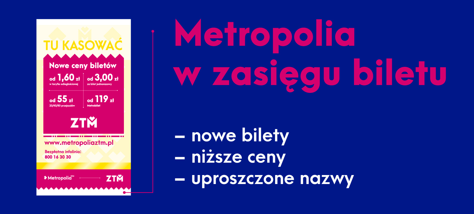 ZTM zmienia taryfę i wzory biletów