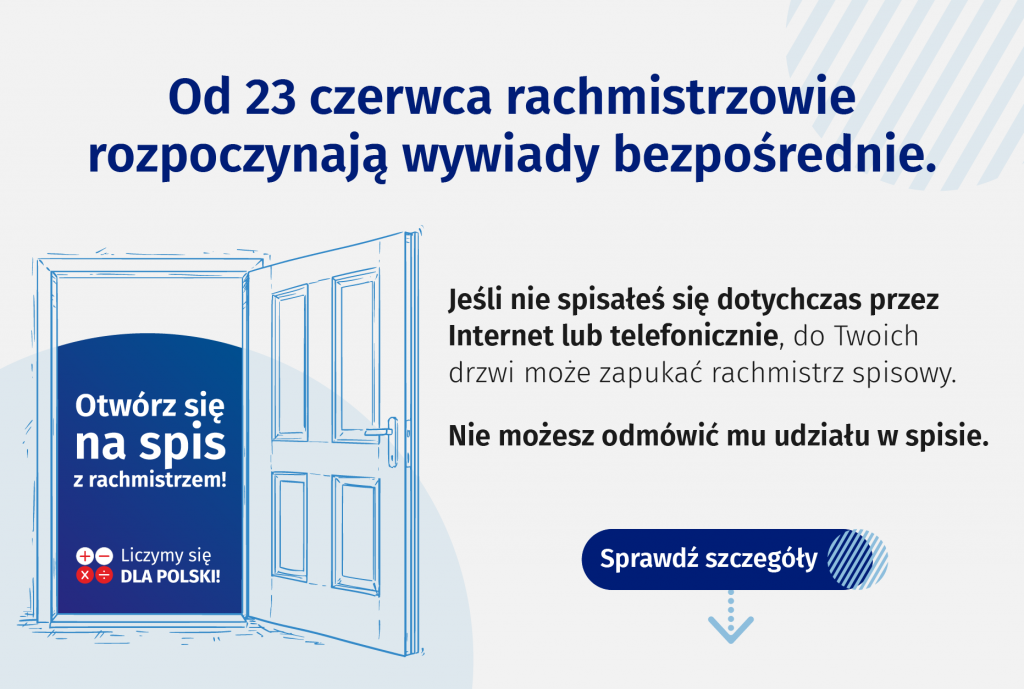 Narodowy Spis Powszechny Ludności i Mieszkań. Ruszyły wywiady bezpośrednie