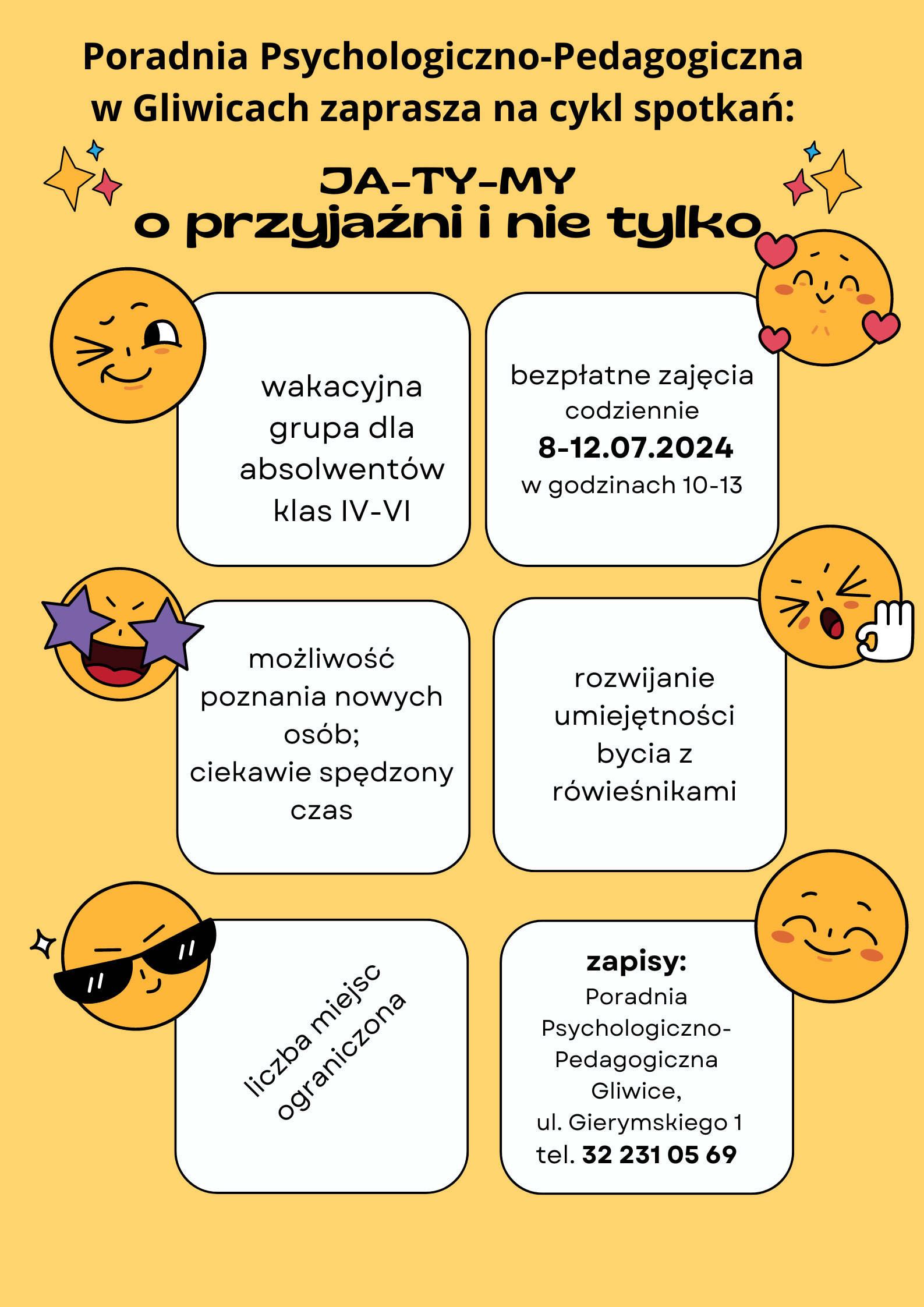 Poradnia Psychologiczni-Pedagogiczna w Gliwicach zaprasza!