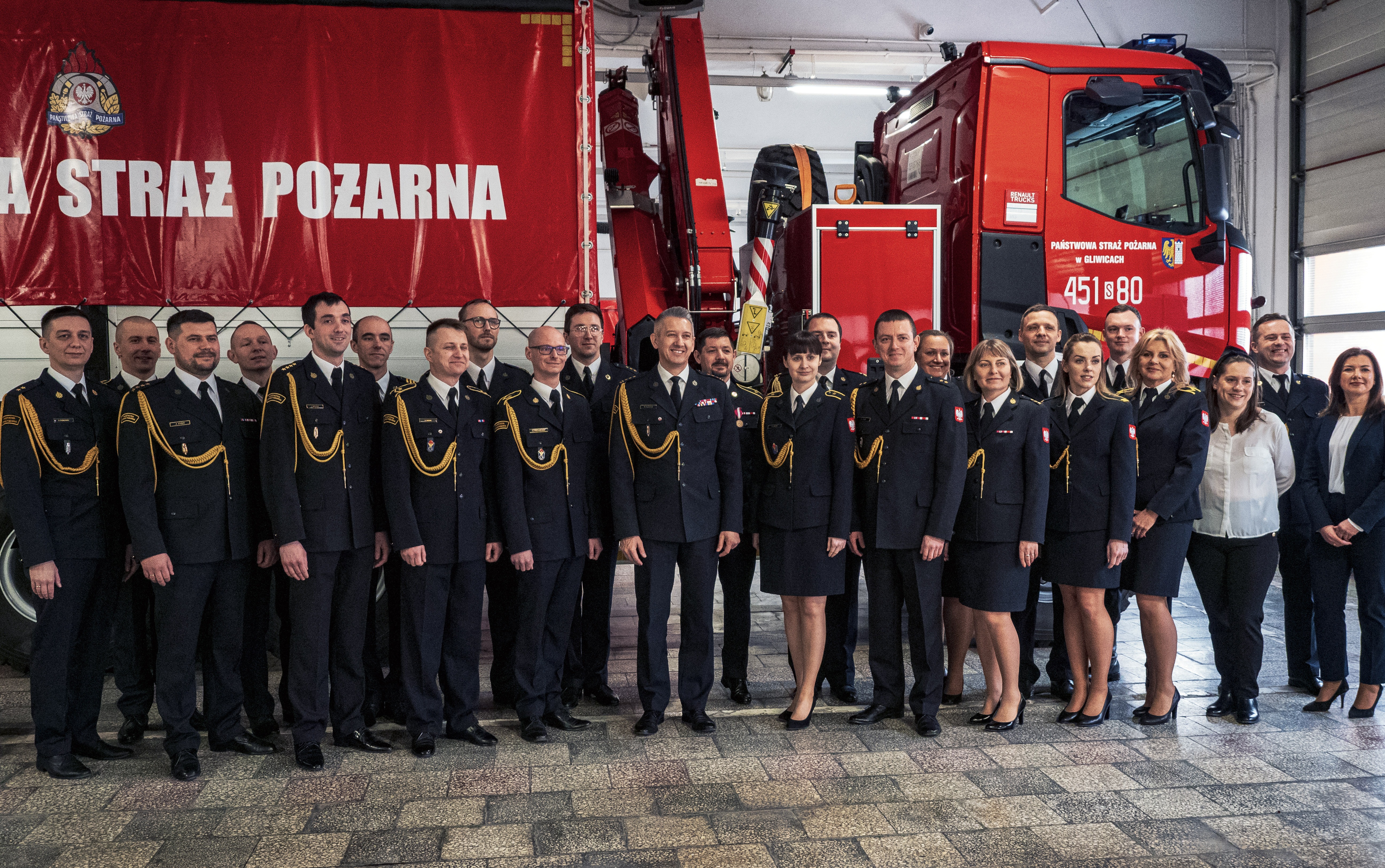 Pożegnanie komendanta gliwickiej straży pożarnej