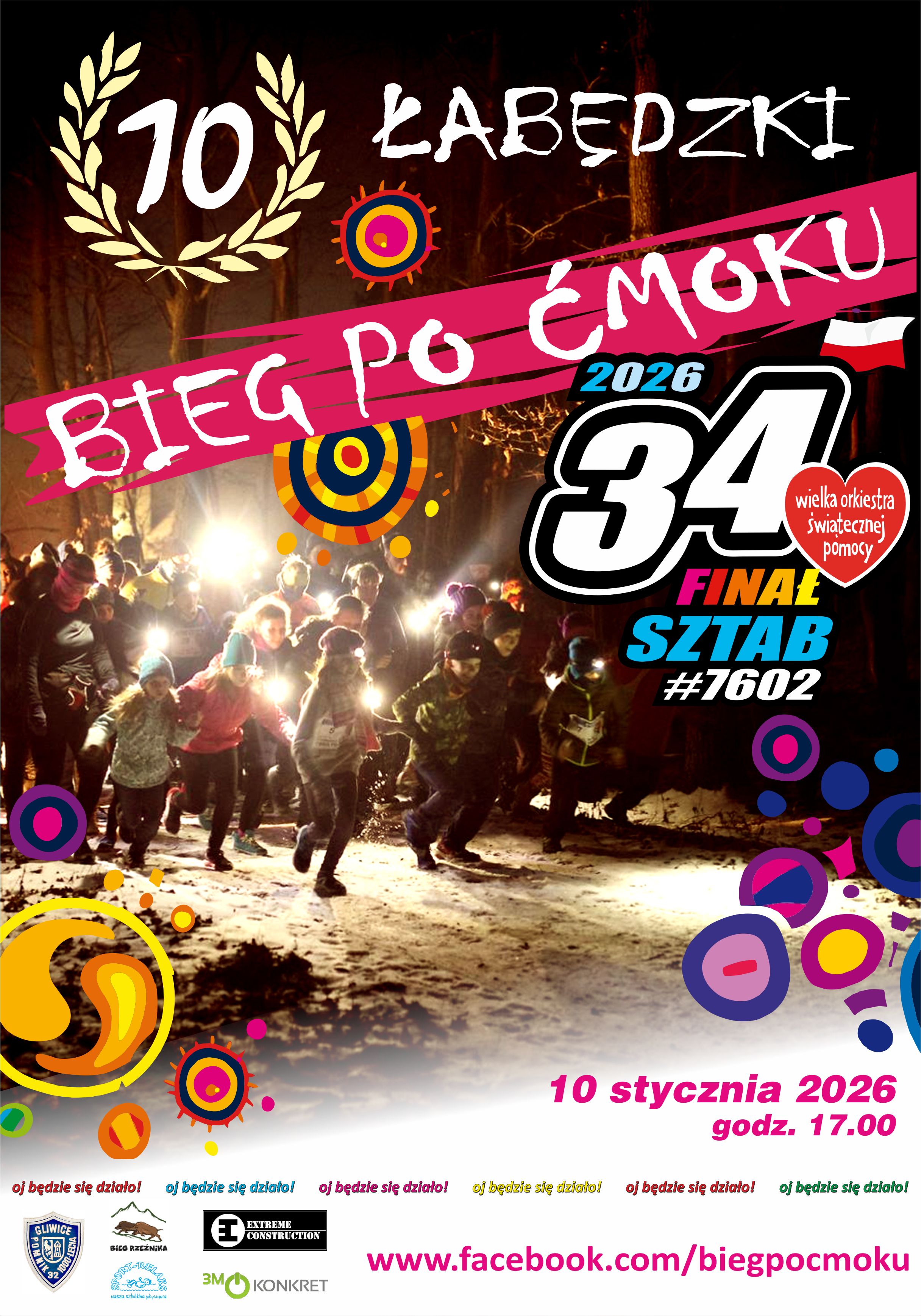 plakat "Bieg po ćmoku"