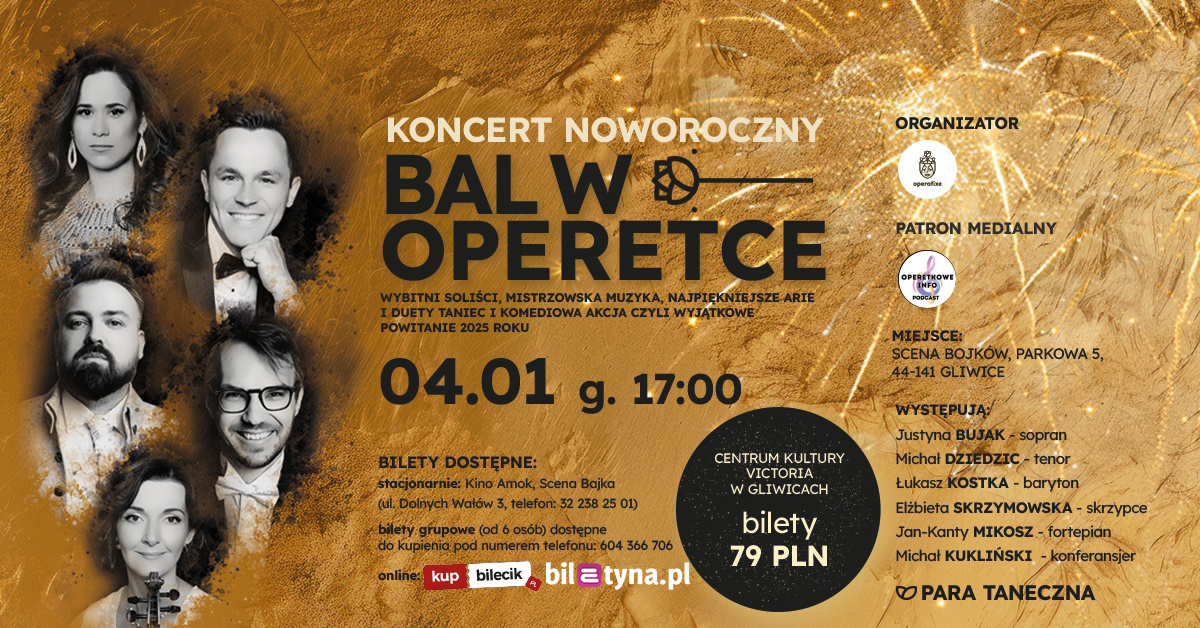 Noworoczna uczta muzyczna na Scenie Bojków – „Bal w Operetce” już 4 stycznia!