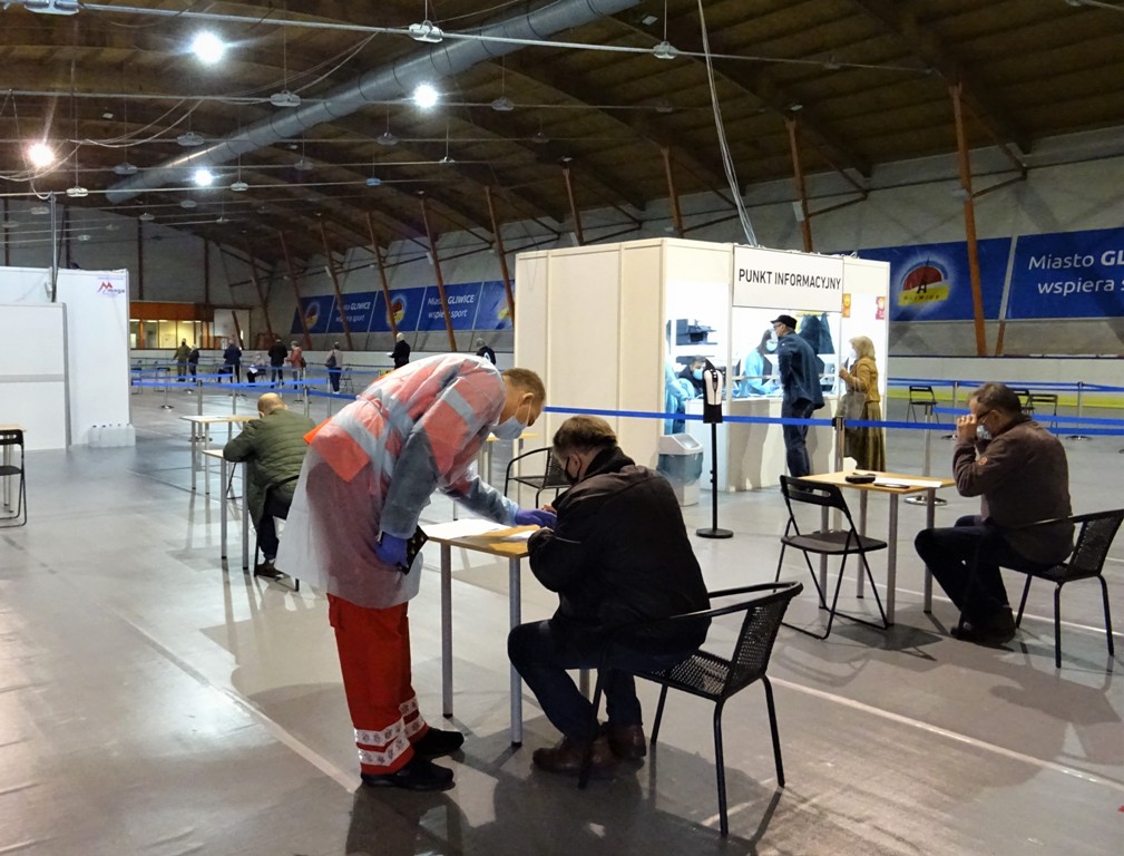 Punkt szczepień w Gliwicach wzorem dla innych miast