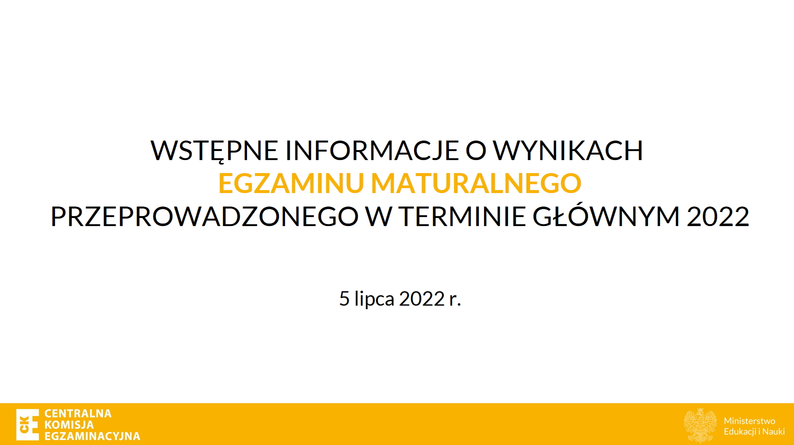 Wyniki Matury 2022 ogłoszone