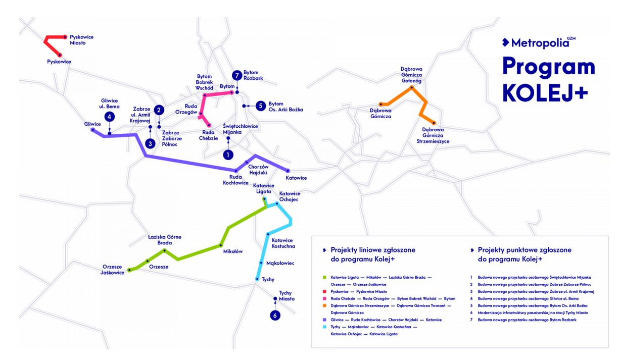 „Kolej+” przez Gliwice. Co myślisz?