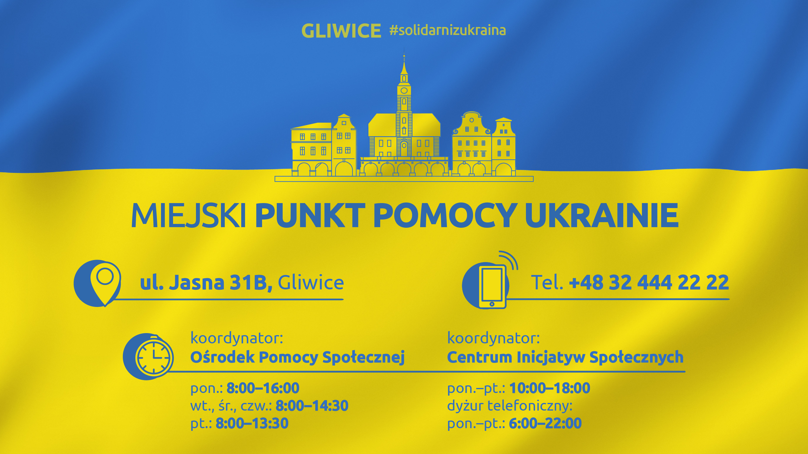 Punkt Pomocy Ukrainie w nowym miejscu